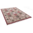 theko oosters tapijt benares bachtiari zuivere wol, met de hand geknoopt, met franje, woonkamer rood
