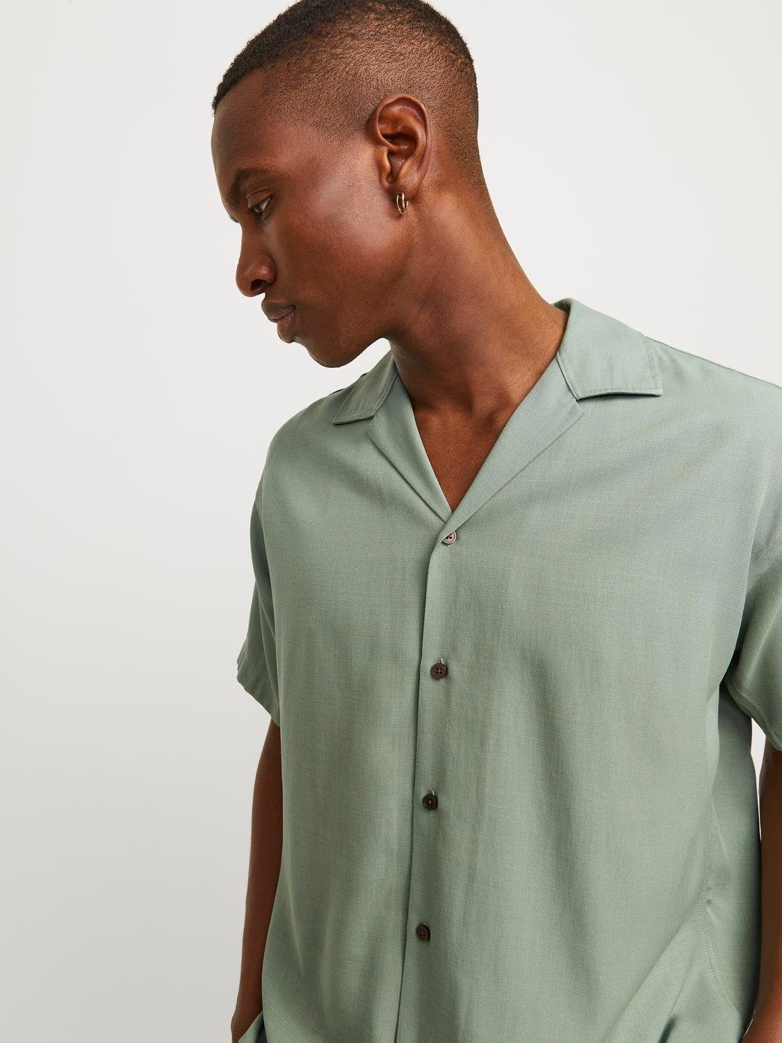 Jack & Jones Overhemd met korte mouwen JPRCCAARON TENCEL RESORT SHIRT S/S LN