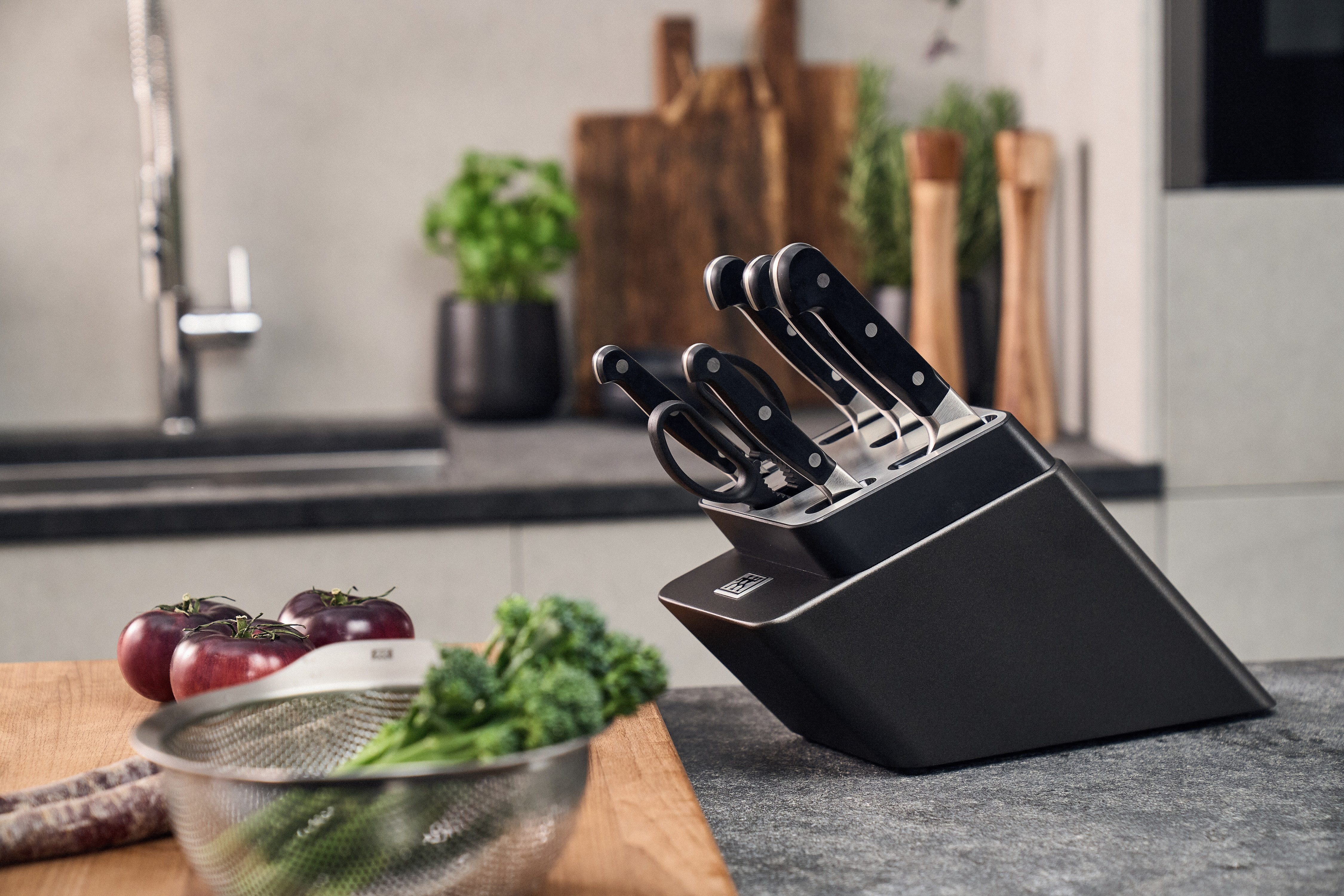 Zwilling Messenblok PRO Made in Germany, zelfslijpende messenblok, speciale smelt (set, 7-delig)