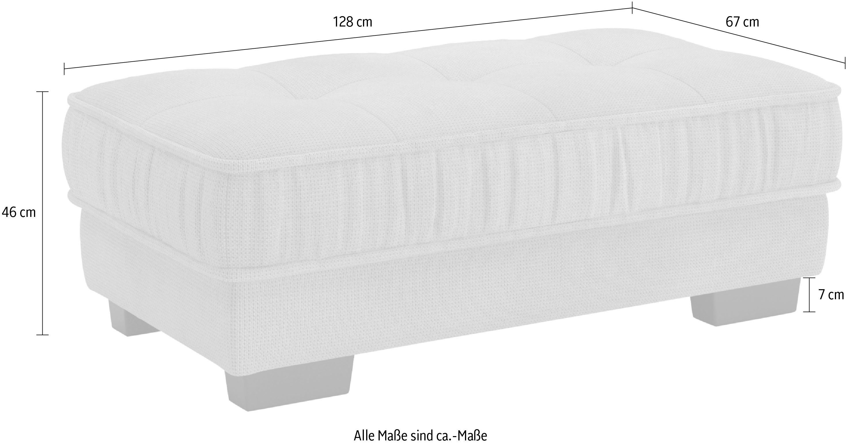 Mr. Couch Hockerbank Diwan II DuraFlex Hoogwaardige DuraFlex koudschuim bekleding, tot 140 kg belastbaar