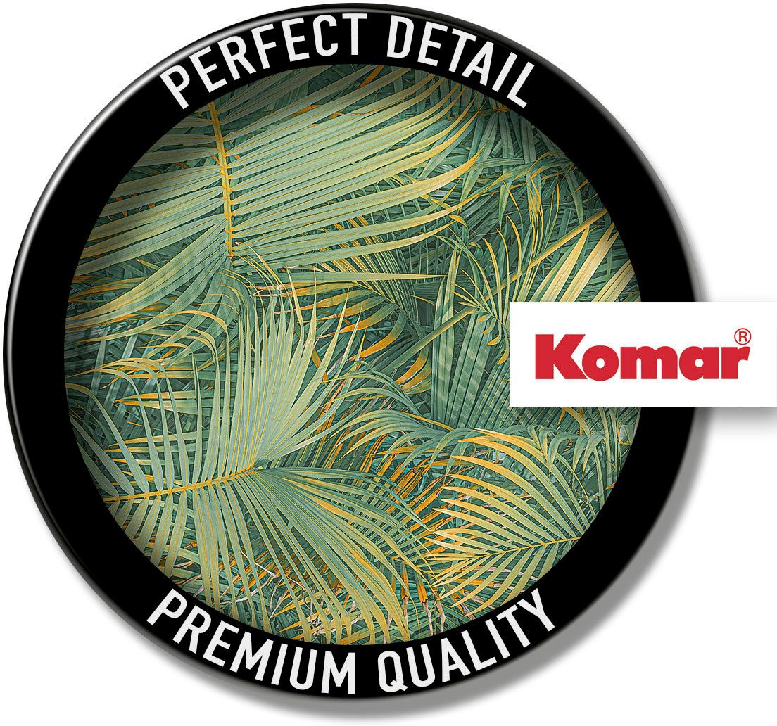 Komar Fotobehang Digitale print vlies - Neon Fern - Afmeting 200 x 250 cm (1 stuk)