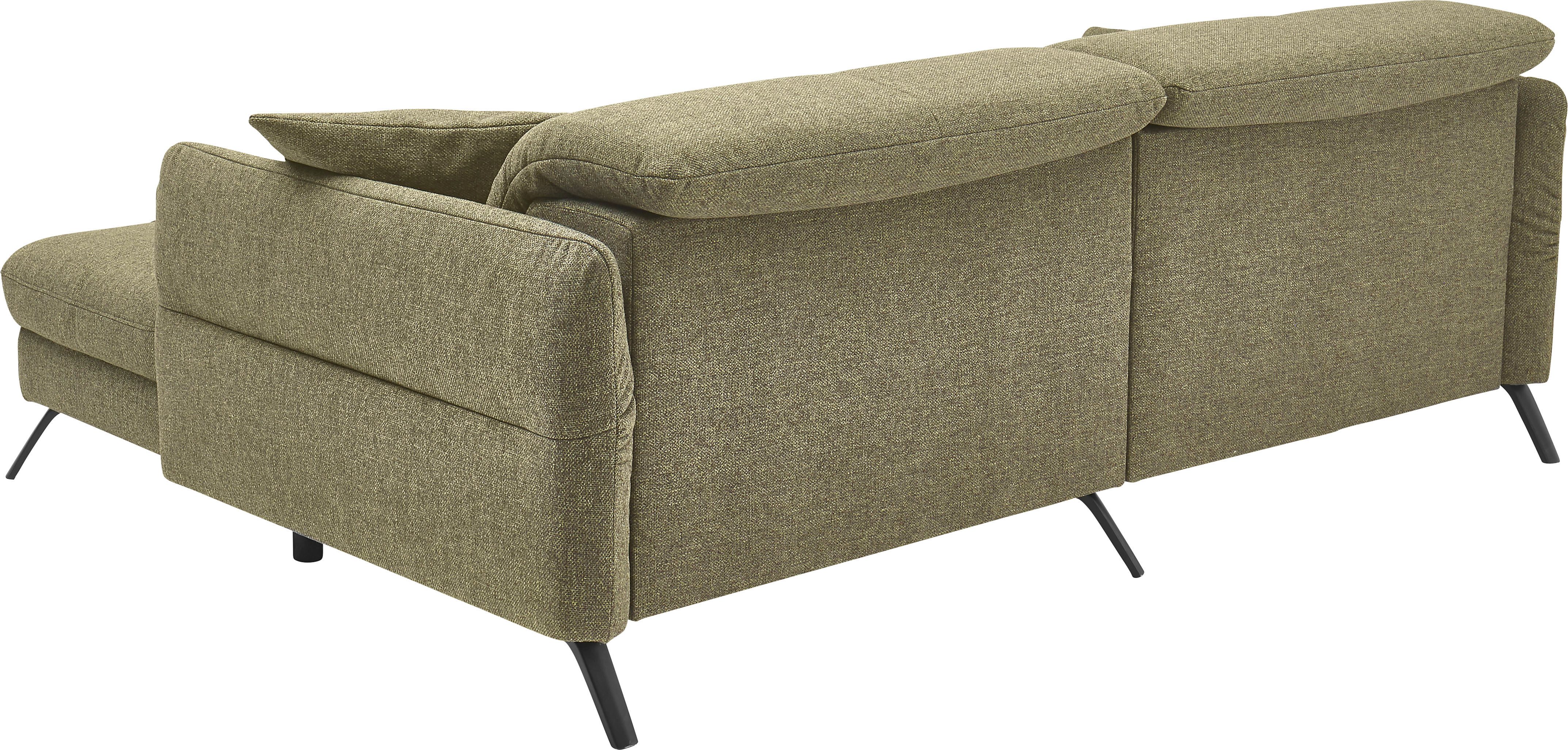 set one by Musterring Hoekbank SO 4400 V optioneel met motorische bedfunctie & hoofdverstelling, voet zwart