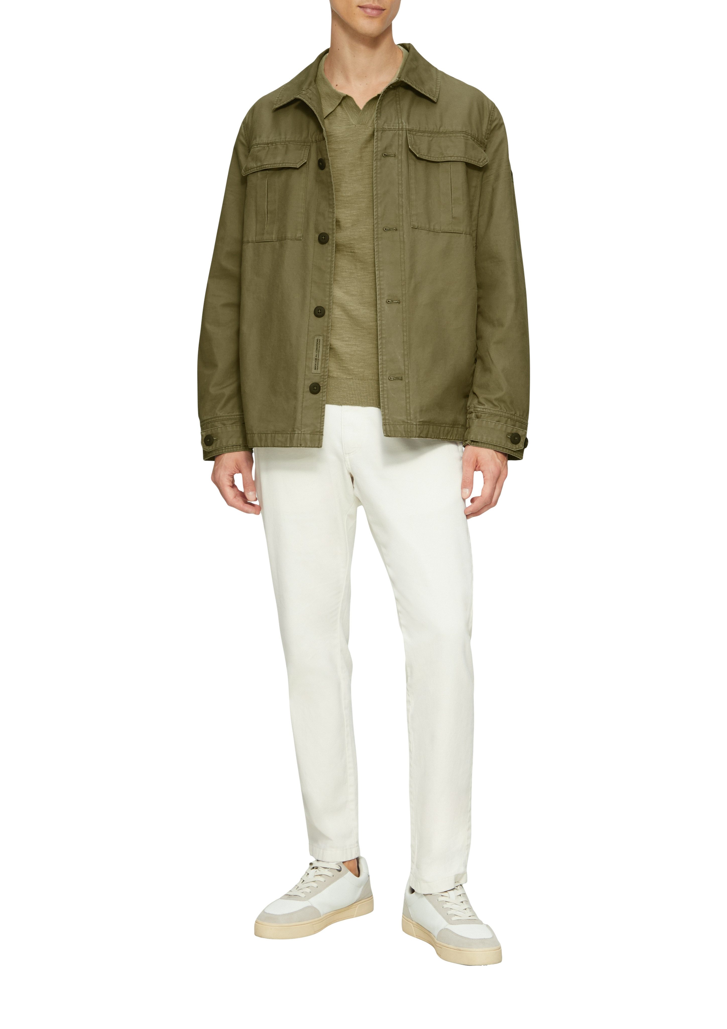 s.Oliver Poloshirt met breimotief