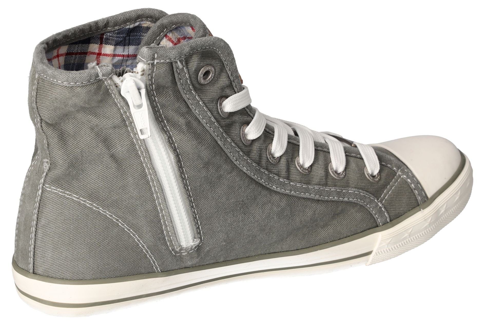 Mustang Shoes Sneakers high top-sneaker, veterschoen met label in de loopzool