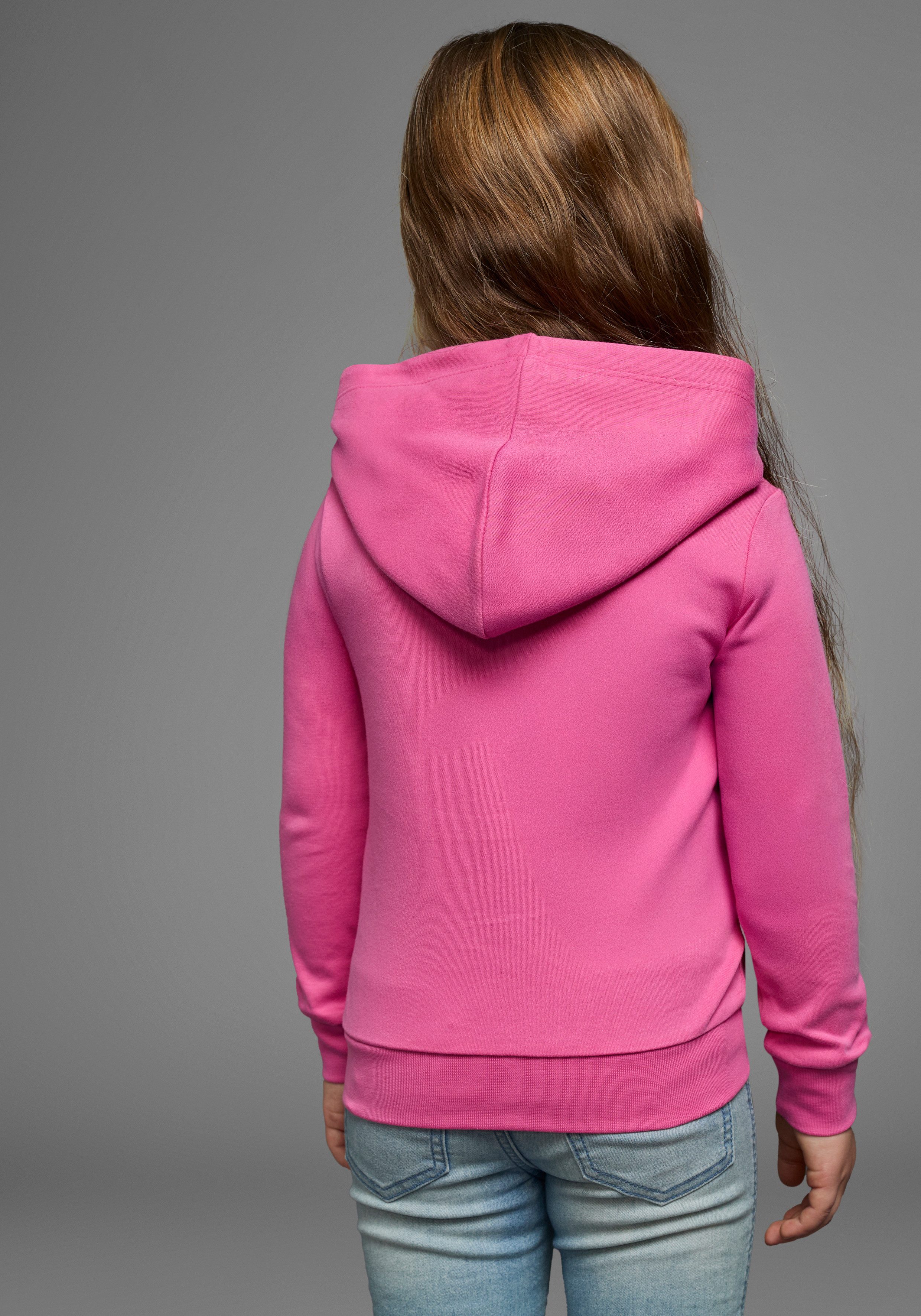 KIDSWORLD Shirt met lange mouwen Eenhoorn regenboog Lange mouwen, basic pasvorm, bedrukt, van katoen