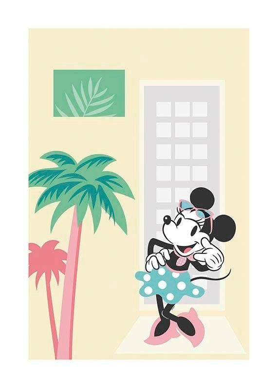 Komar XXL poster Minnie Mouse Palms