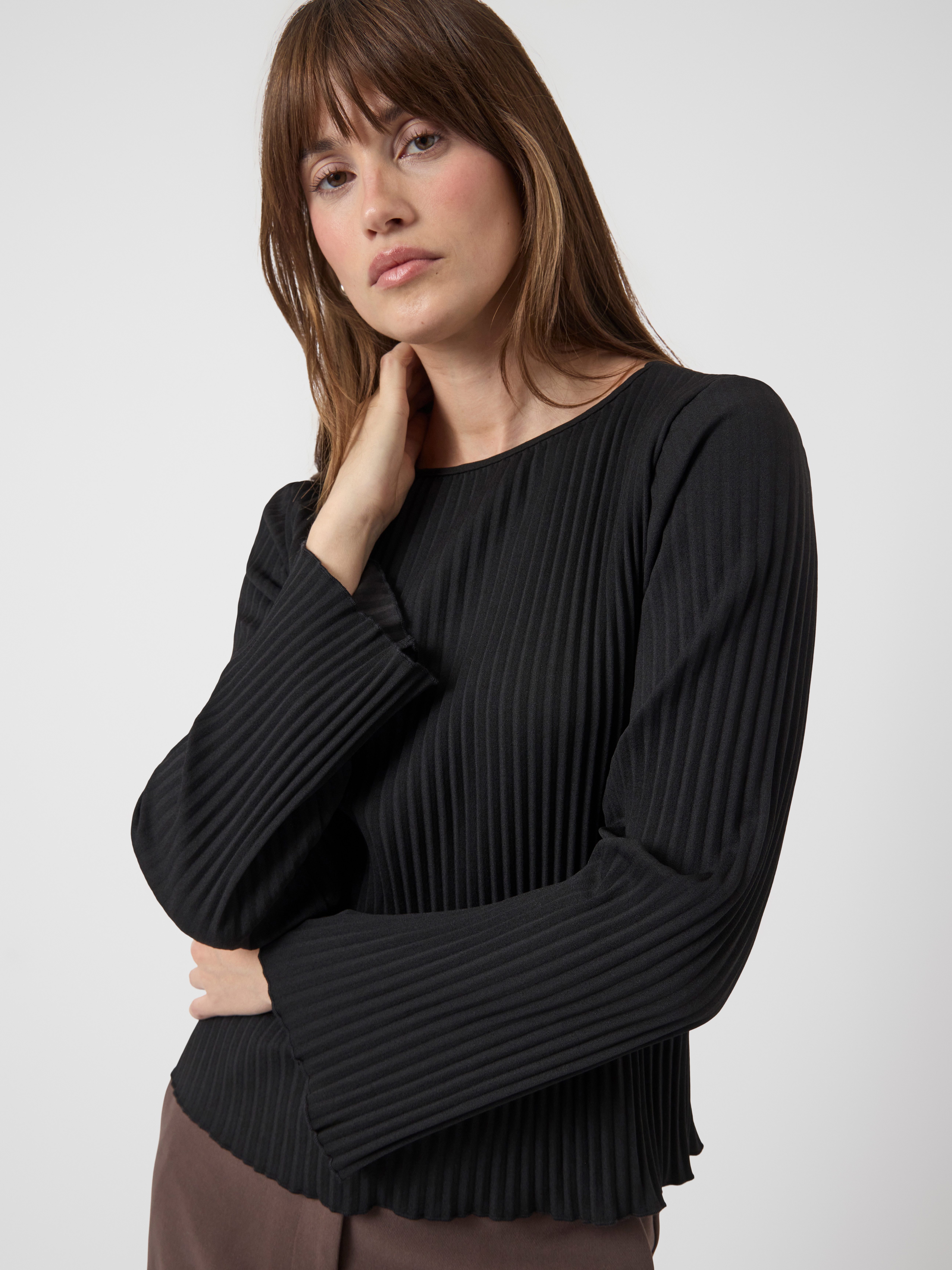 Y.A.S Plisséshirt YASALISA LS TOP S. NOOS