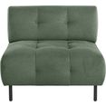 andas fauteuil torven ook in bouclé stof verkrijgbaar, met mooi sierstiksel groen
