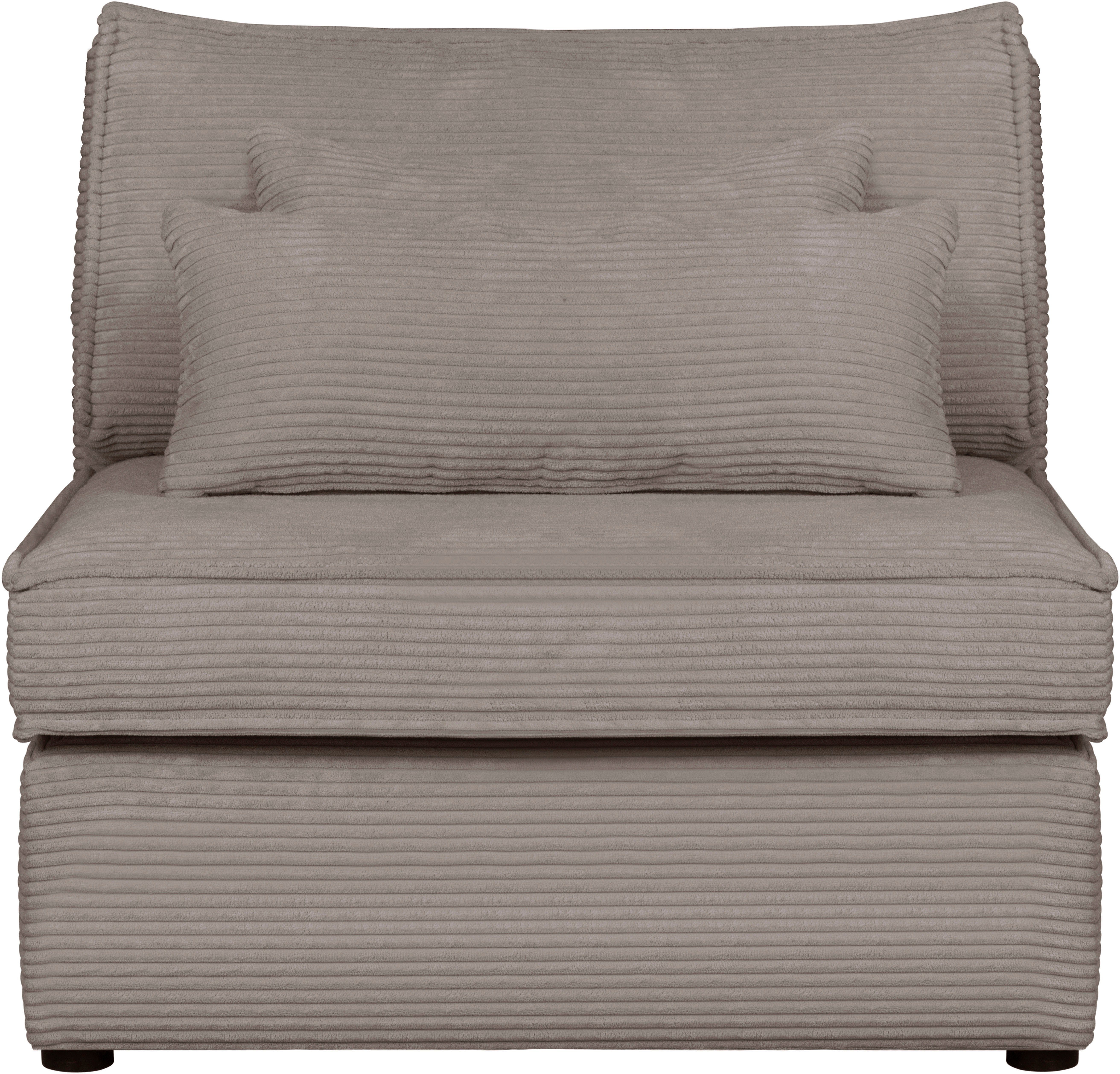 RAUM.ID Bank-middenelement Enid Deel van een modulaire bank, stevig zitcomfort, ook in breedribcord