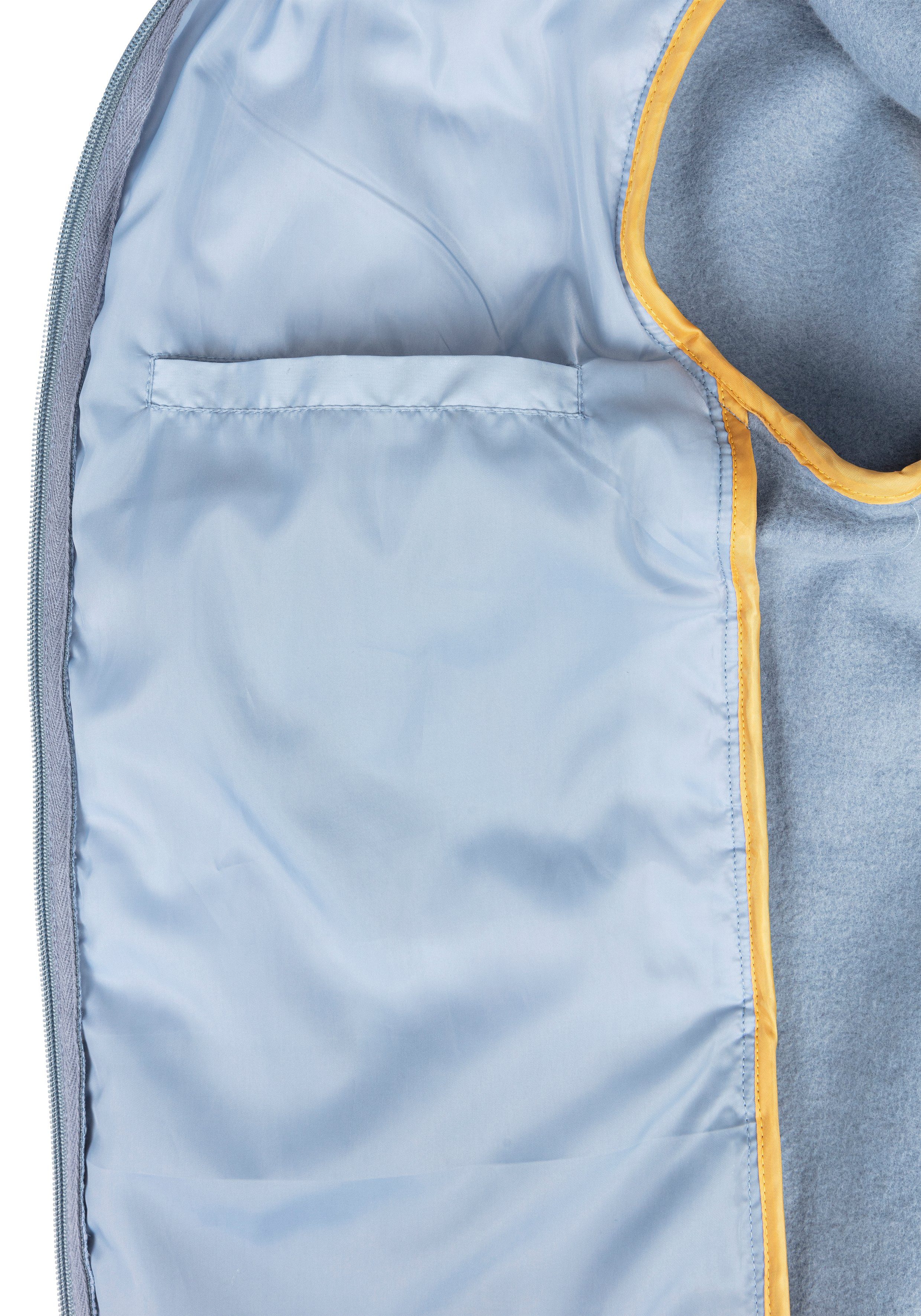 H.I.S Capuchonsweatvest in het voorste gedeelte gestikt, met afneembare capuchon