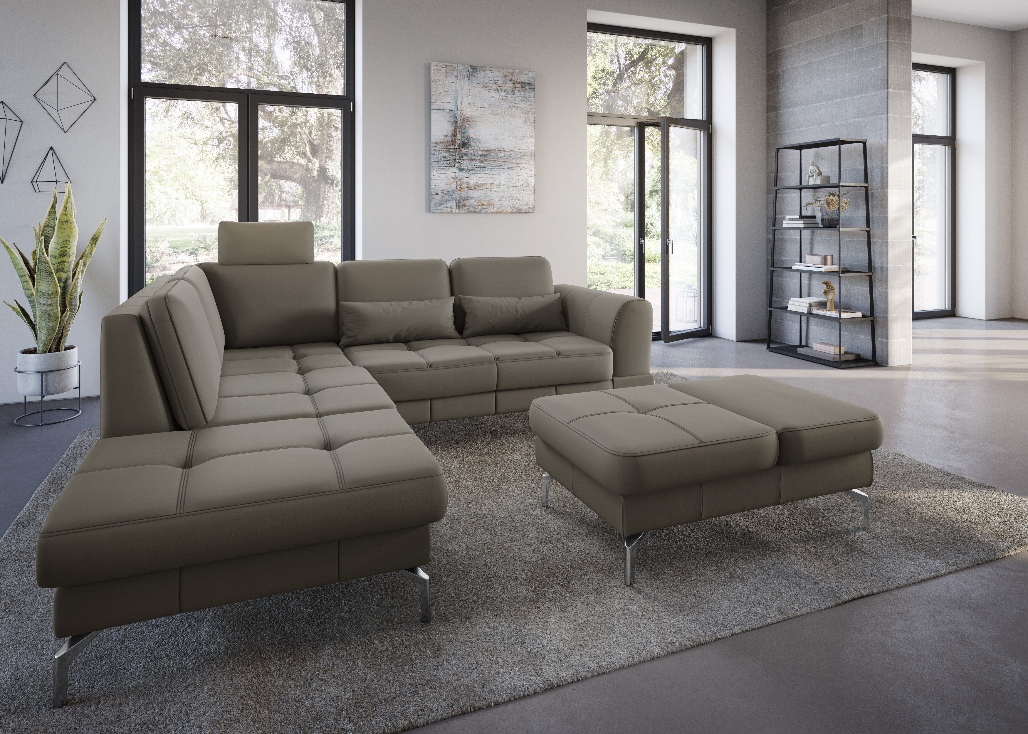sit&more Hocker Bendigo met inklapfunctie, bodemvrijheid 15 cm, naar keuze in 2 pootkleuren