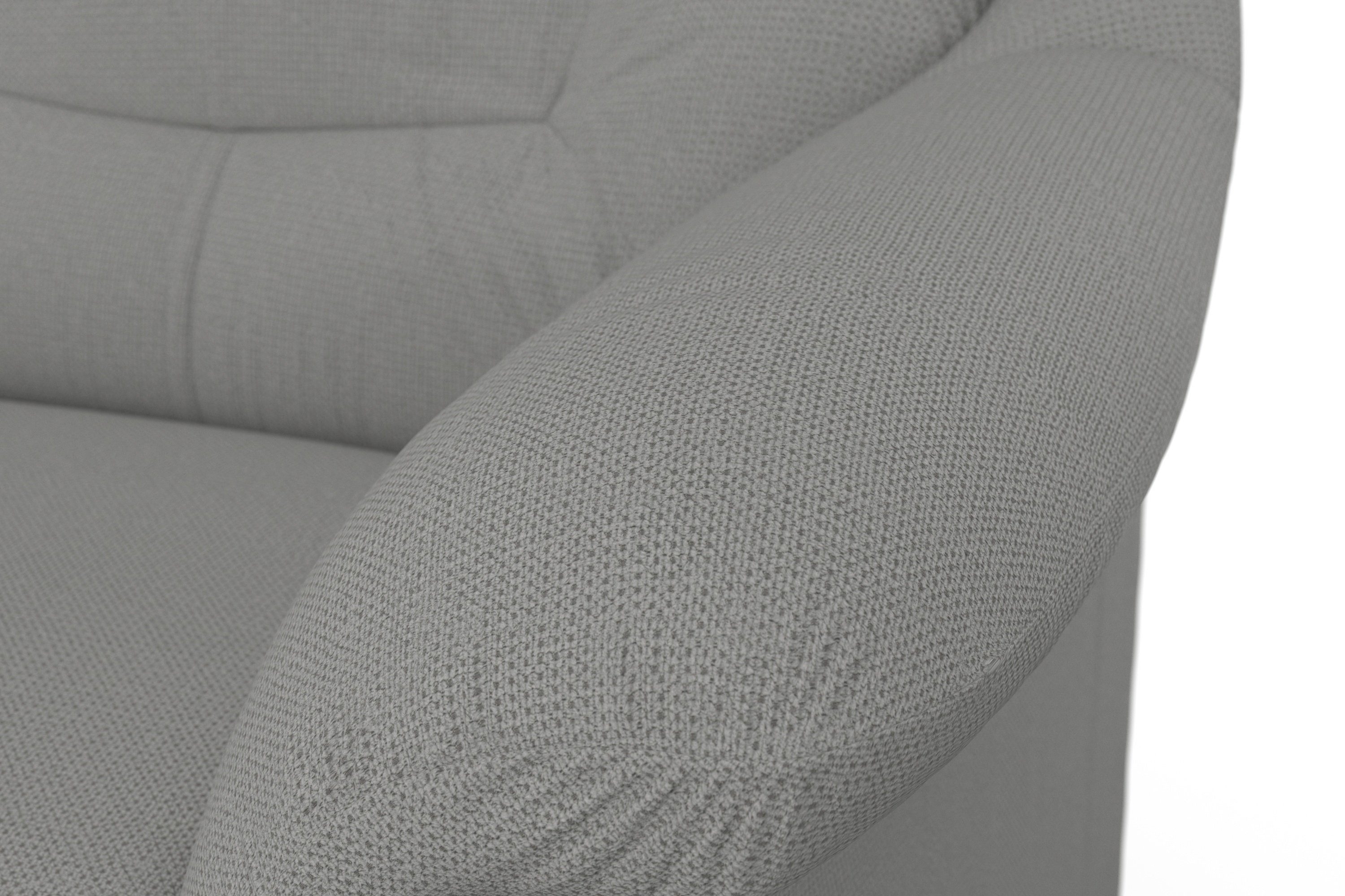 DOMO collection 3-zitsbank Montana voor kleine ruimtes, breedte 184cm, comfortabel en tijdloos