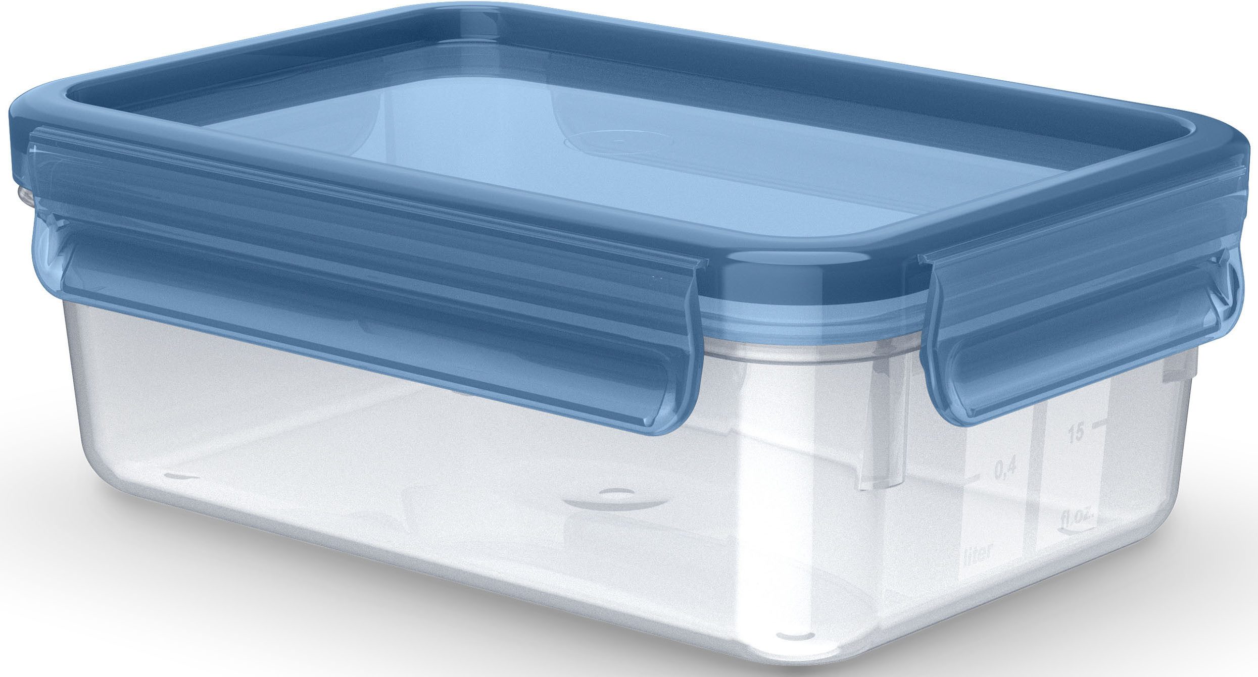 Emsa Vershoudtrommel Clip & Close Eco 1 l, rechthoekig, eco-design, dicht, hygiënisch, vaatwasserbestendig (2-delig) voedsel bewaardozen wit