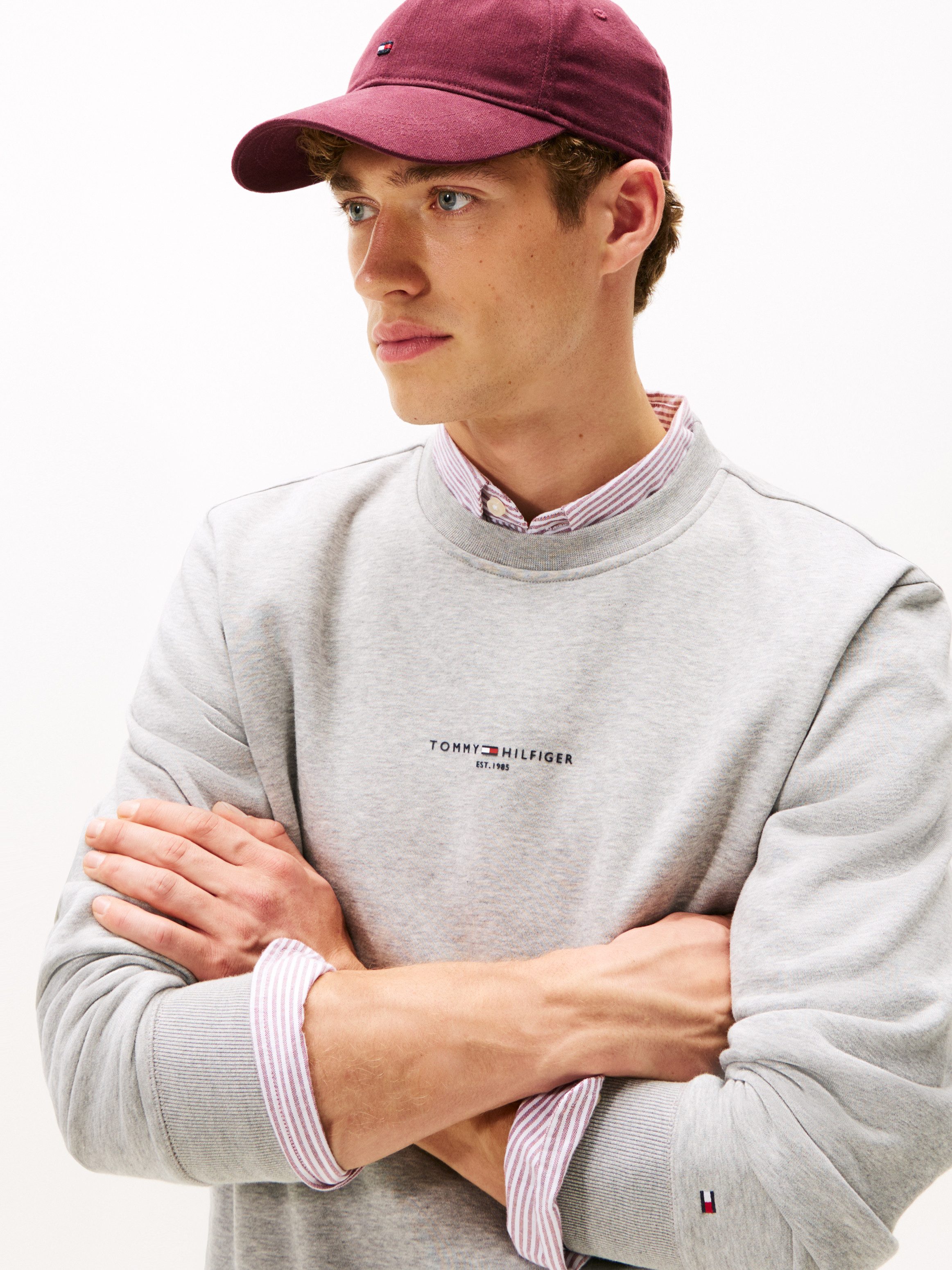 Tommy Hilfiger Sweatshirt TOMMY LOGO TIPPED CREWNECK