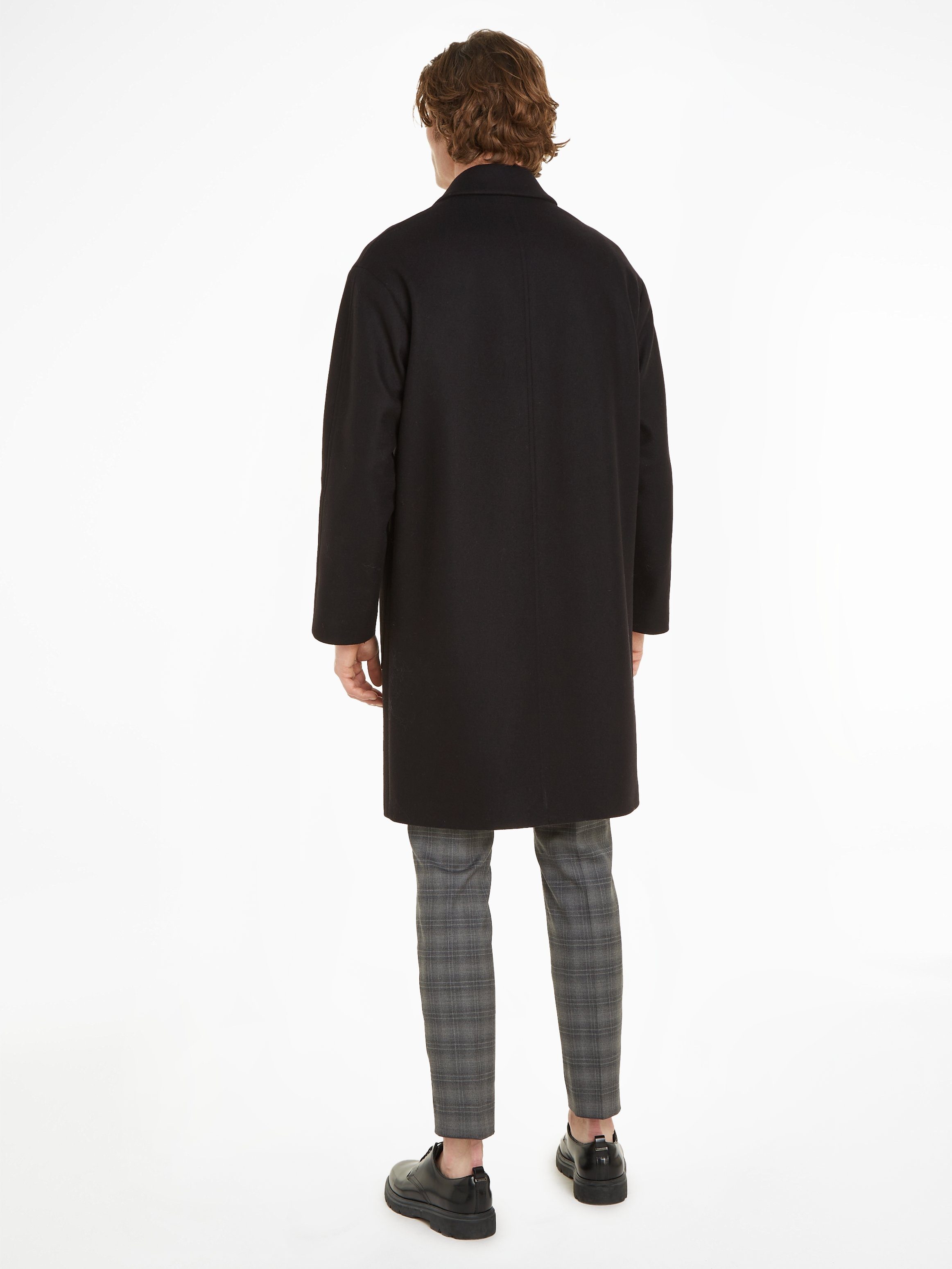 Calvin Klein Wollen jas MODERN WOOL BLEND COAT