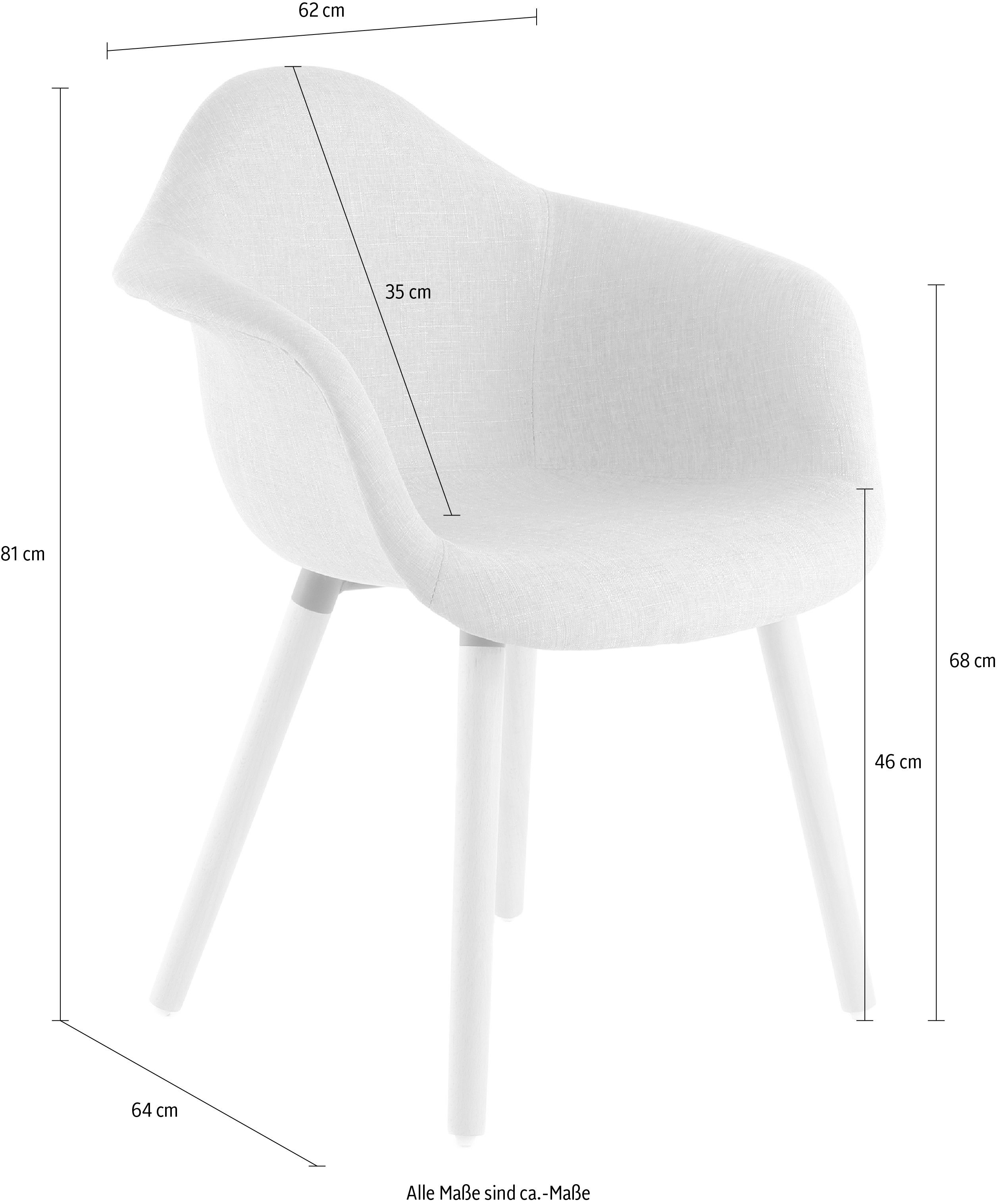 Kayoom Stoel Winston 325 2-delige set, zachte zitting van schuim (set, 2 stuks)