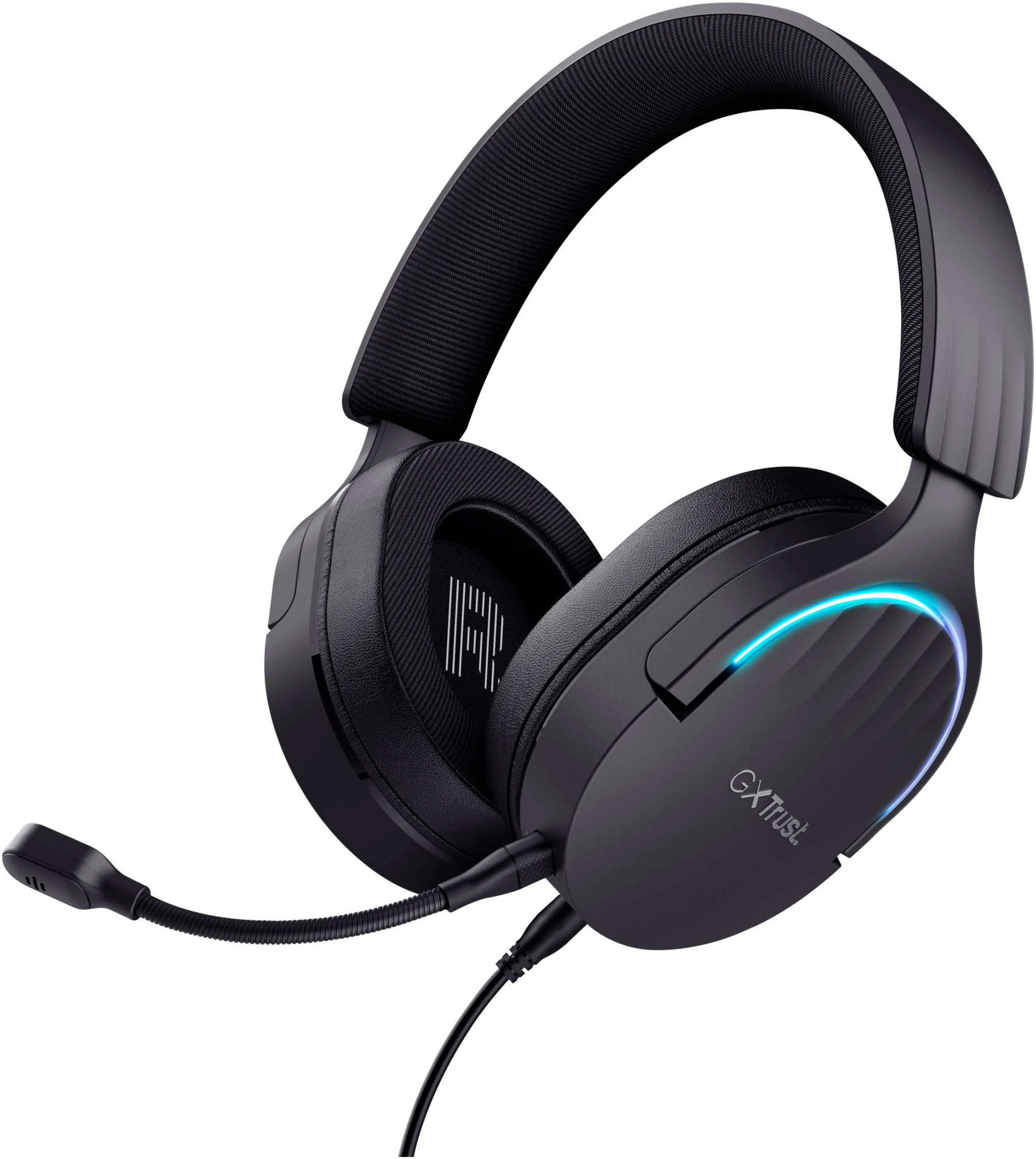 Trust GXT490 FAYZO 7.1 Over Ear headset Gamen Kabel Stereo Zwart