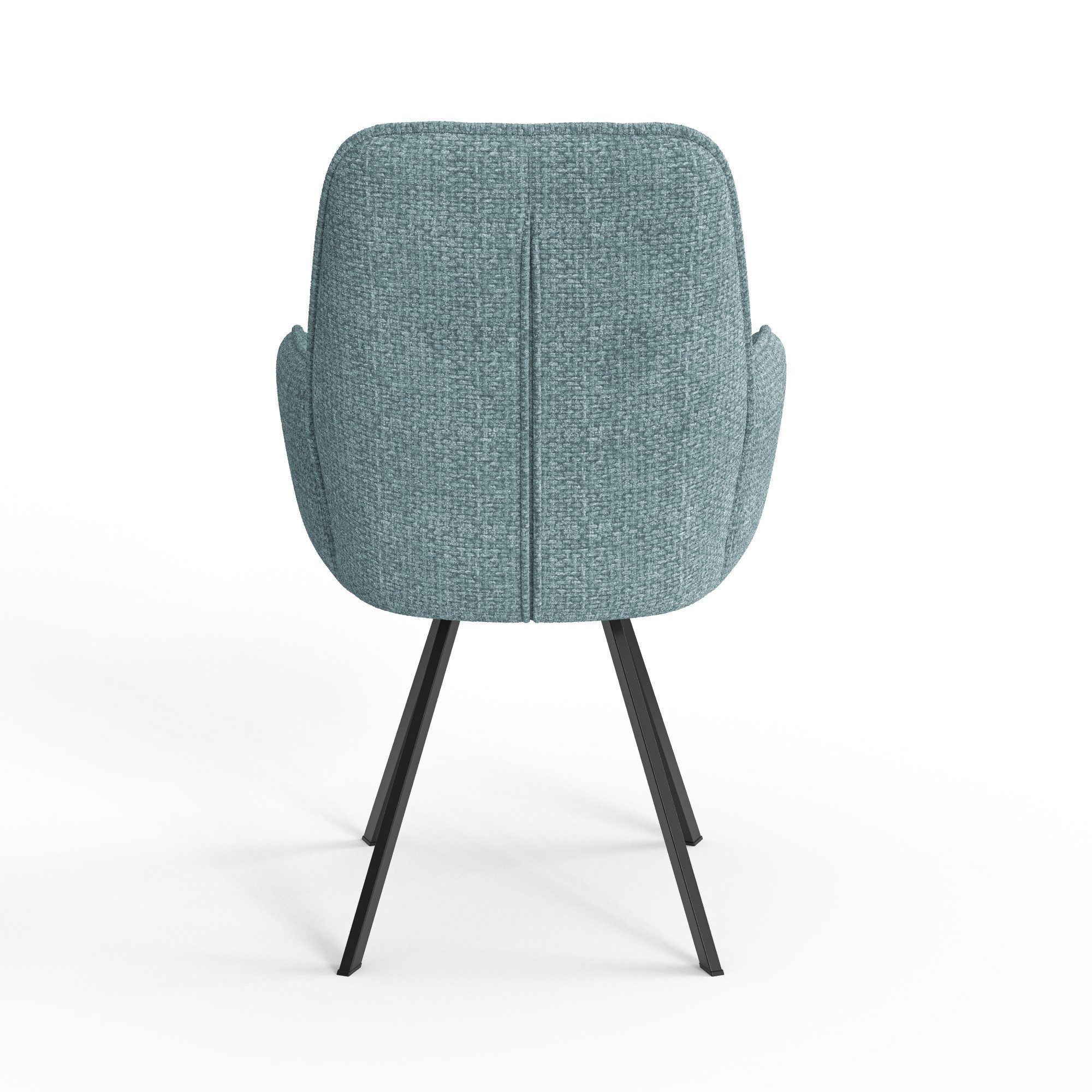 Home affaire Stoel met armleuningen Mily eetkamerstoel, gestoffeerde fauteuil, woonstoel, eetstoel met armleuningen (set, 2 stuks)