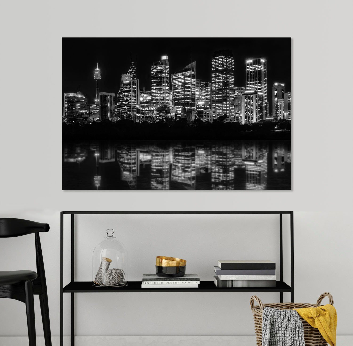 queence Artprint op acrylglas Flatgebouwen Fine Art-print in galeriekwaliteit