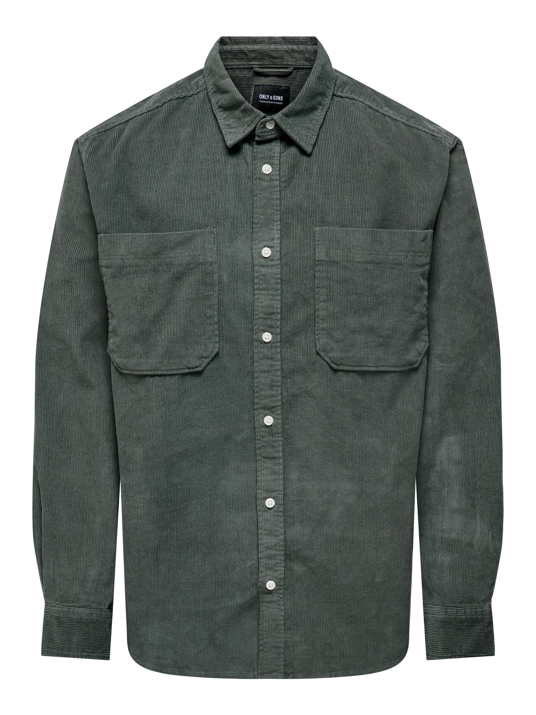 ONLY & SONS Overhemd met lange mouwen OS ONSALP RLX 2PKT WASHD COR