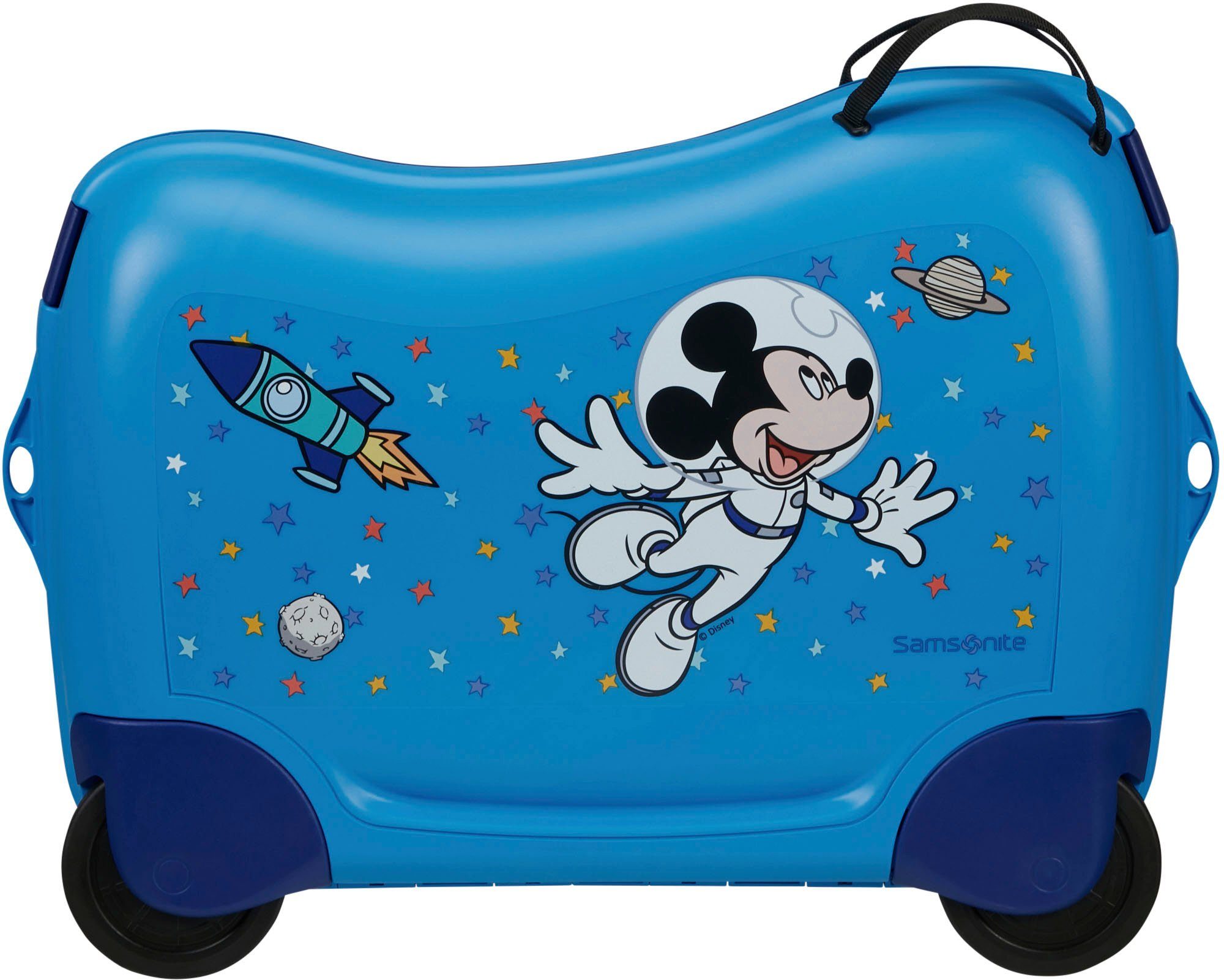 Samsonite Kinderkoffer Dream2Go Ride-on Trolley, Disney Mickey Stars Kinder reis koffer handbagage om op te zitten en te trekken