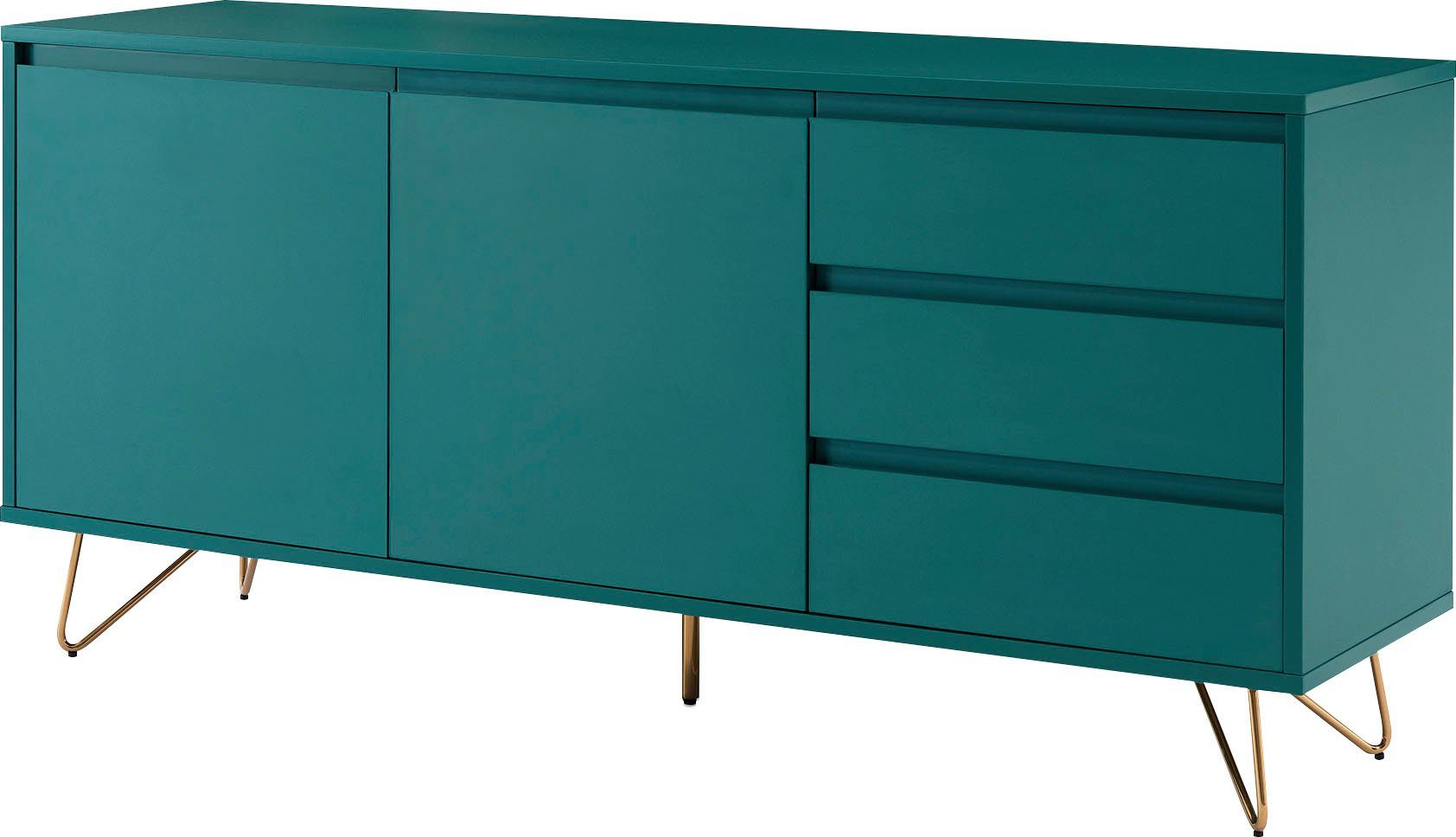 SalesFever Dressoir Commode met hairpin benen, breedte 150 cm