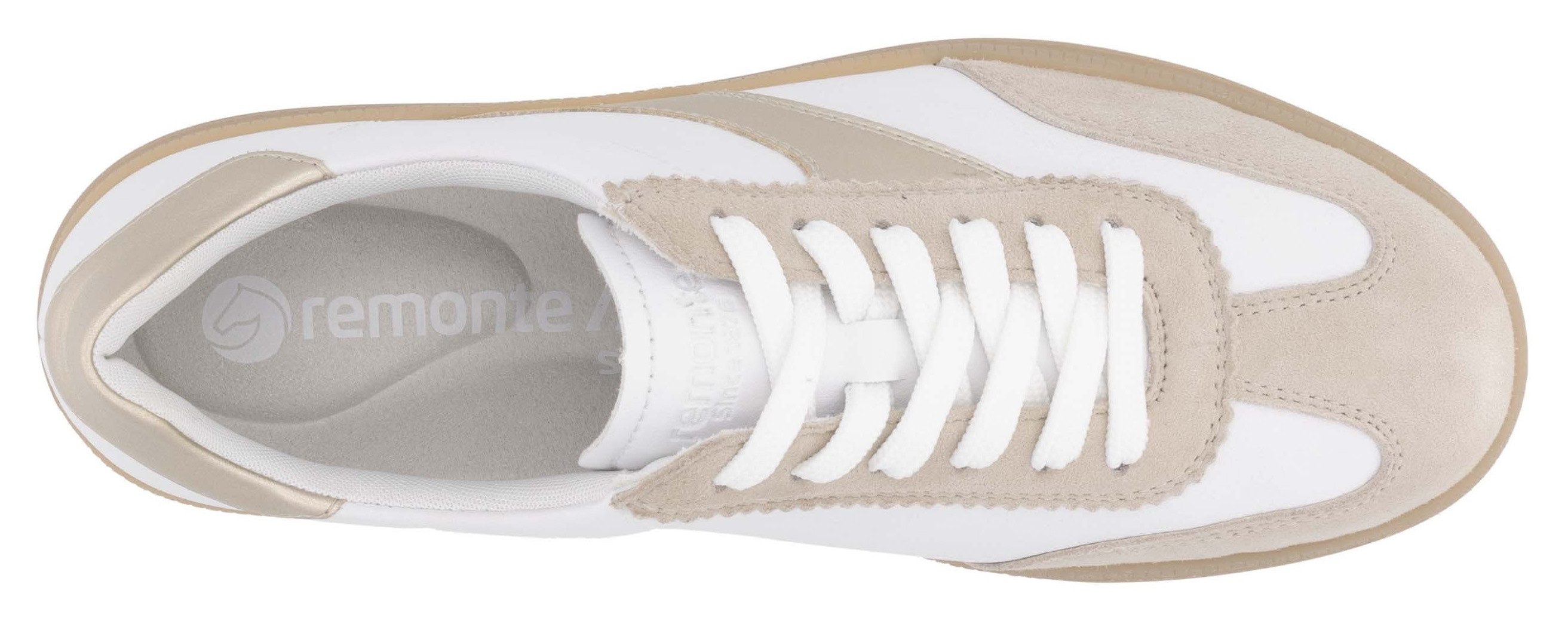 Remonte Sneakers , vrijetijdsschoen, halfschoen, veterschoen met gepolsterde schacht