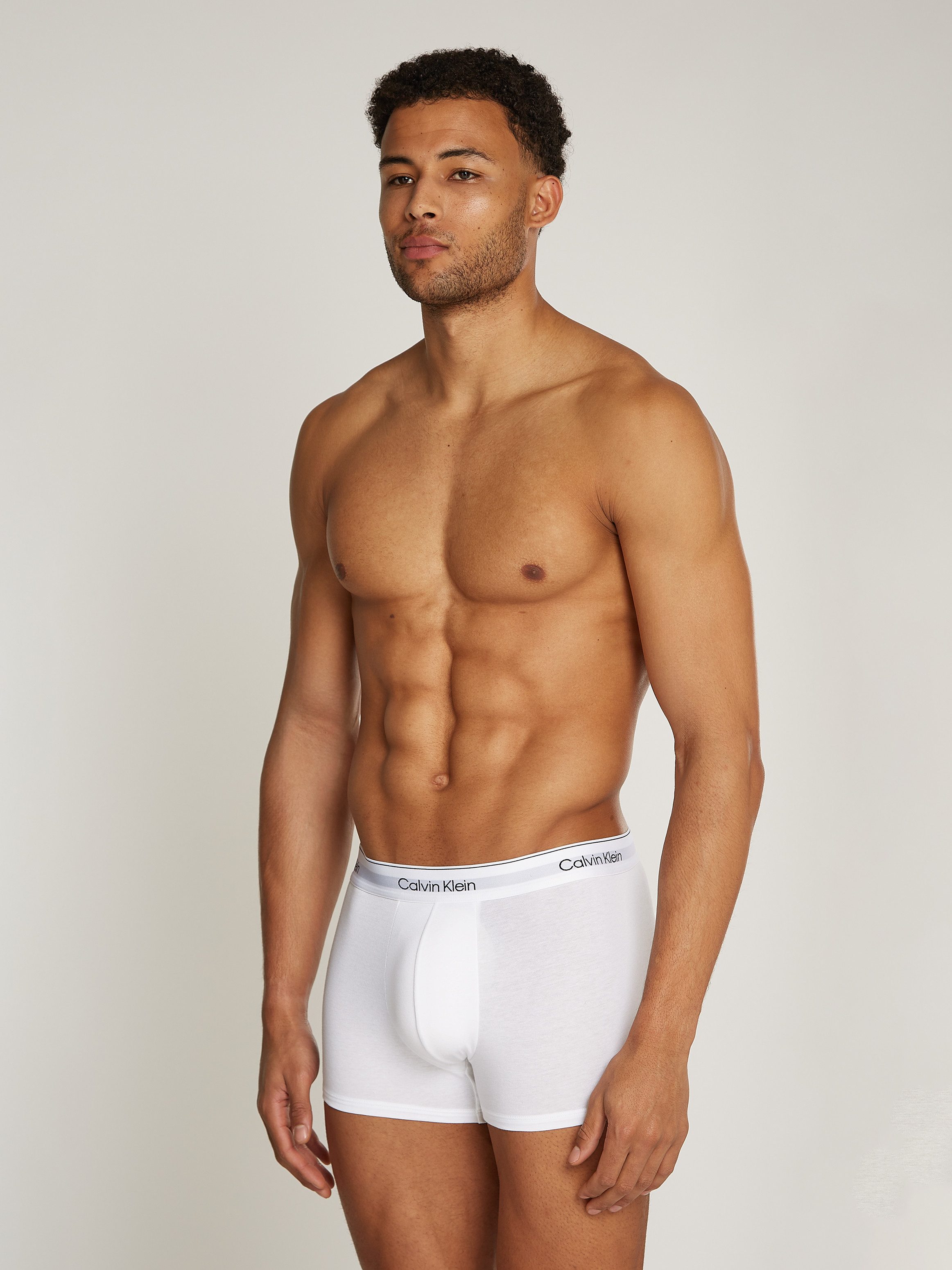 Calvin Klein Boxershort TRUNK 3PK met logo-elastische tailleband (3 stuks) (set, 3 stuks)