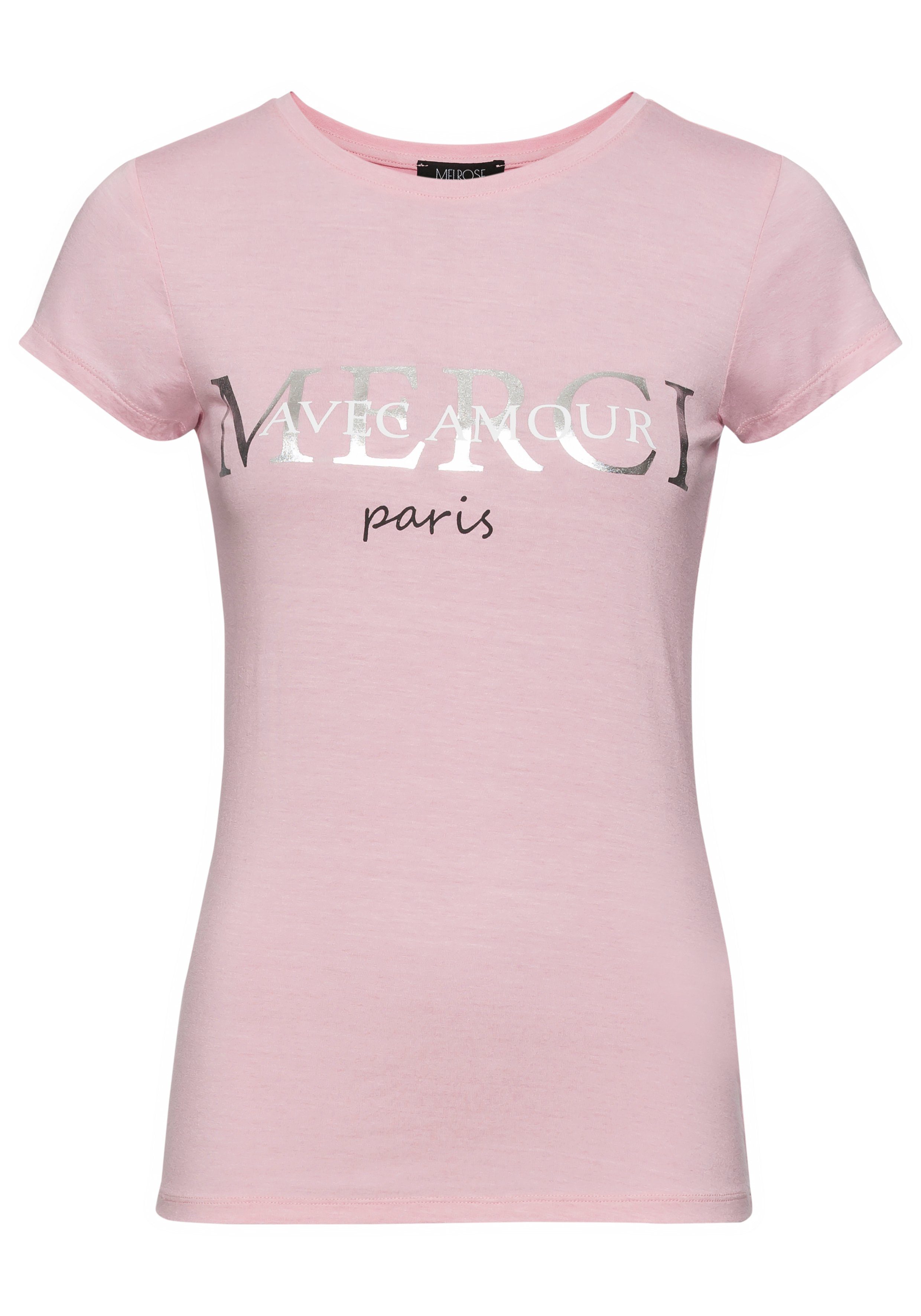 Melrose T-shirt met elegante opdruk - nieuwe collectie