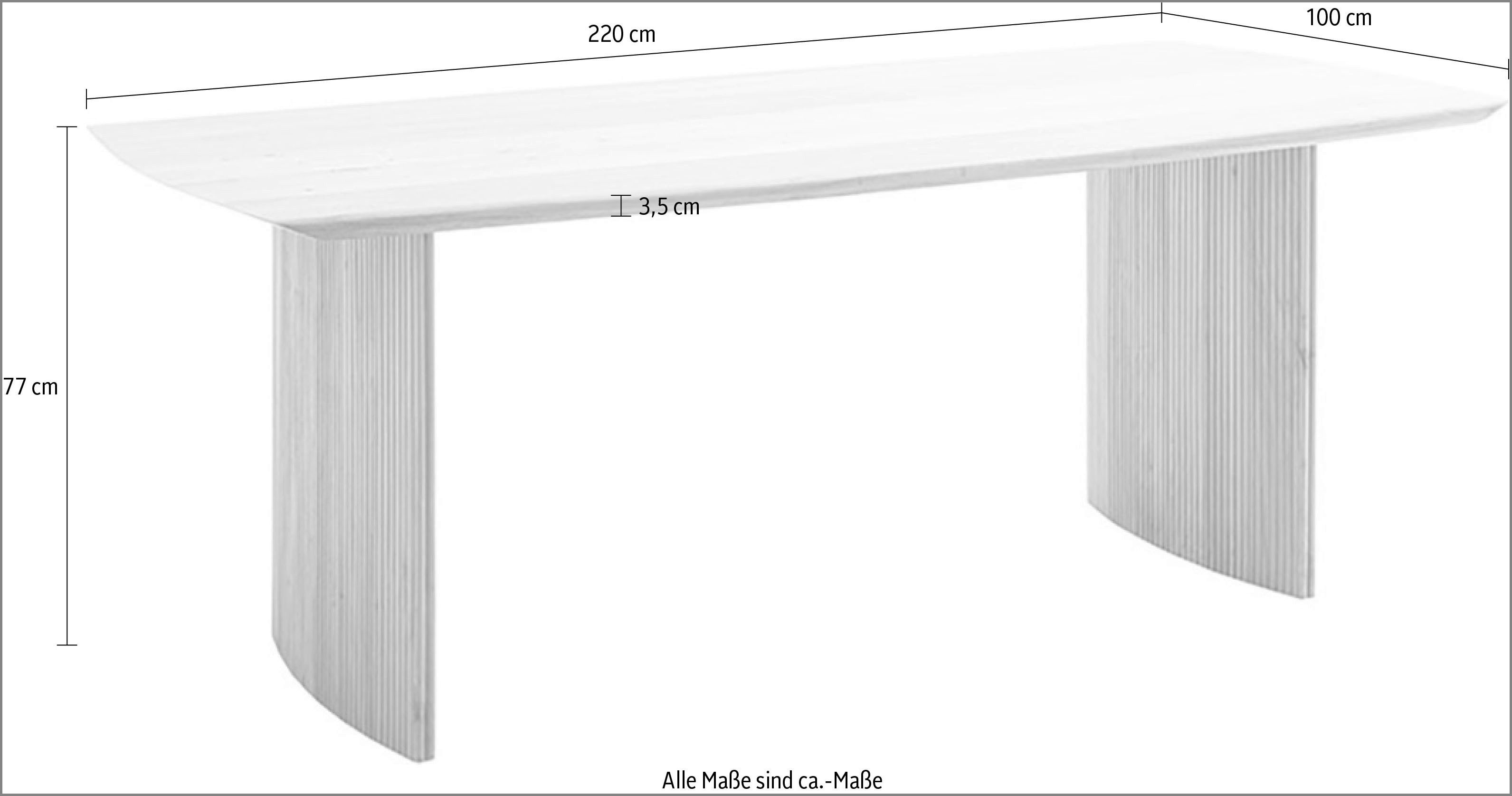 MCA living Eettafel Brisco eettafel (1 stuk)