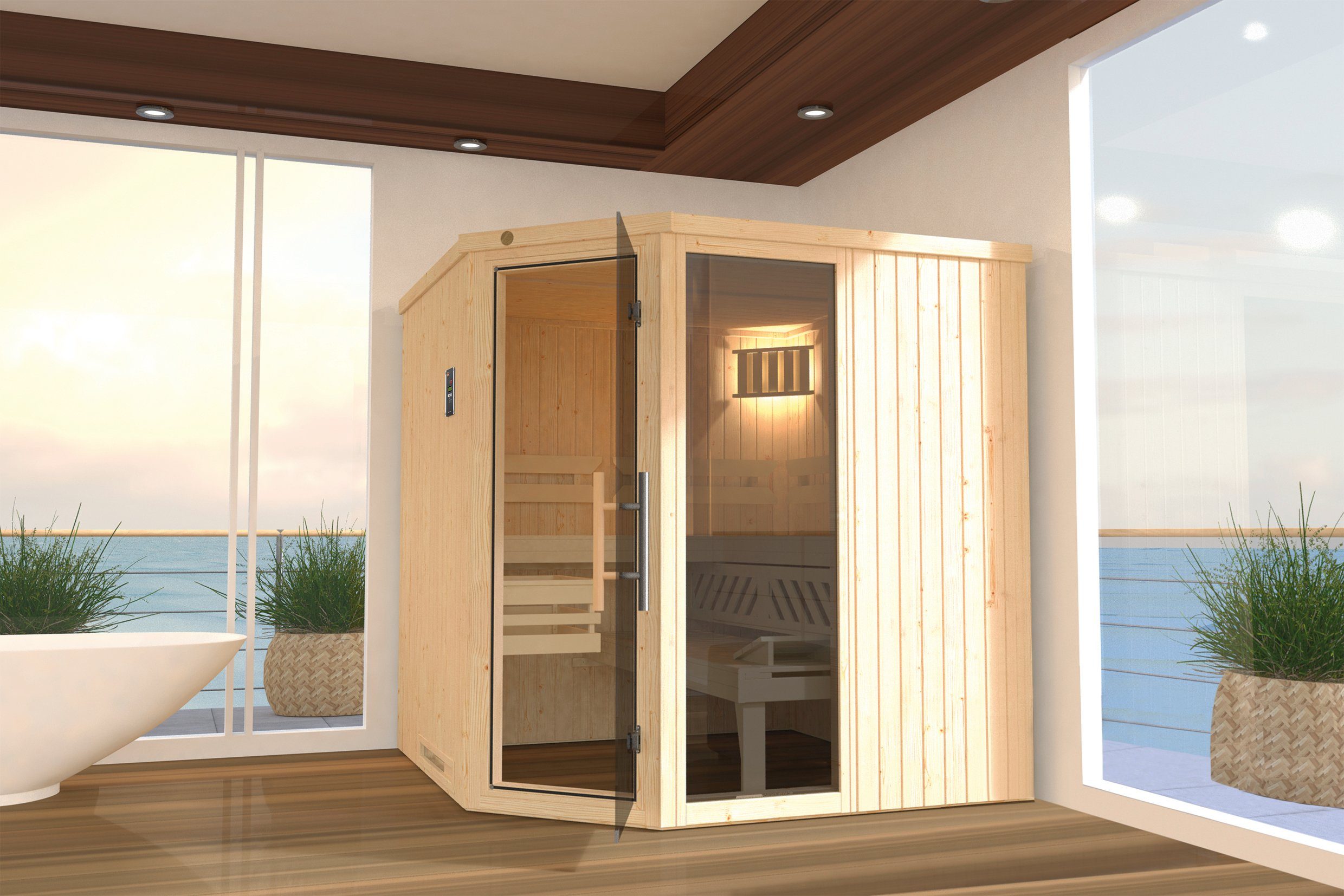 weka Sauna Varberg 3 7,5 kw bio-kachel met externe bediening