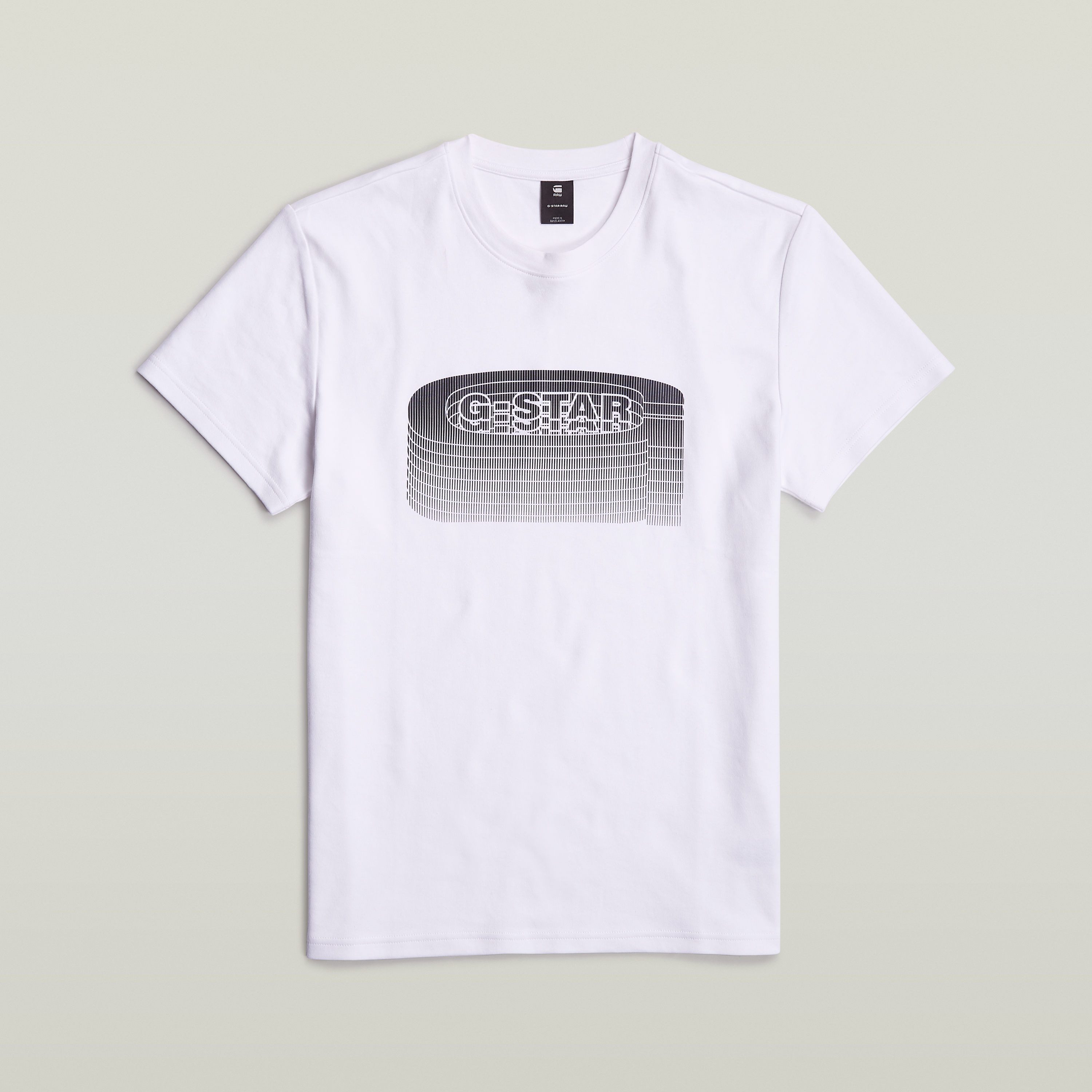 G-Star RAW Shirt met print Stacked Old Skool Logo R