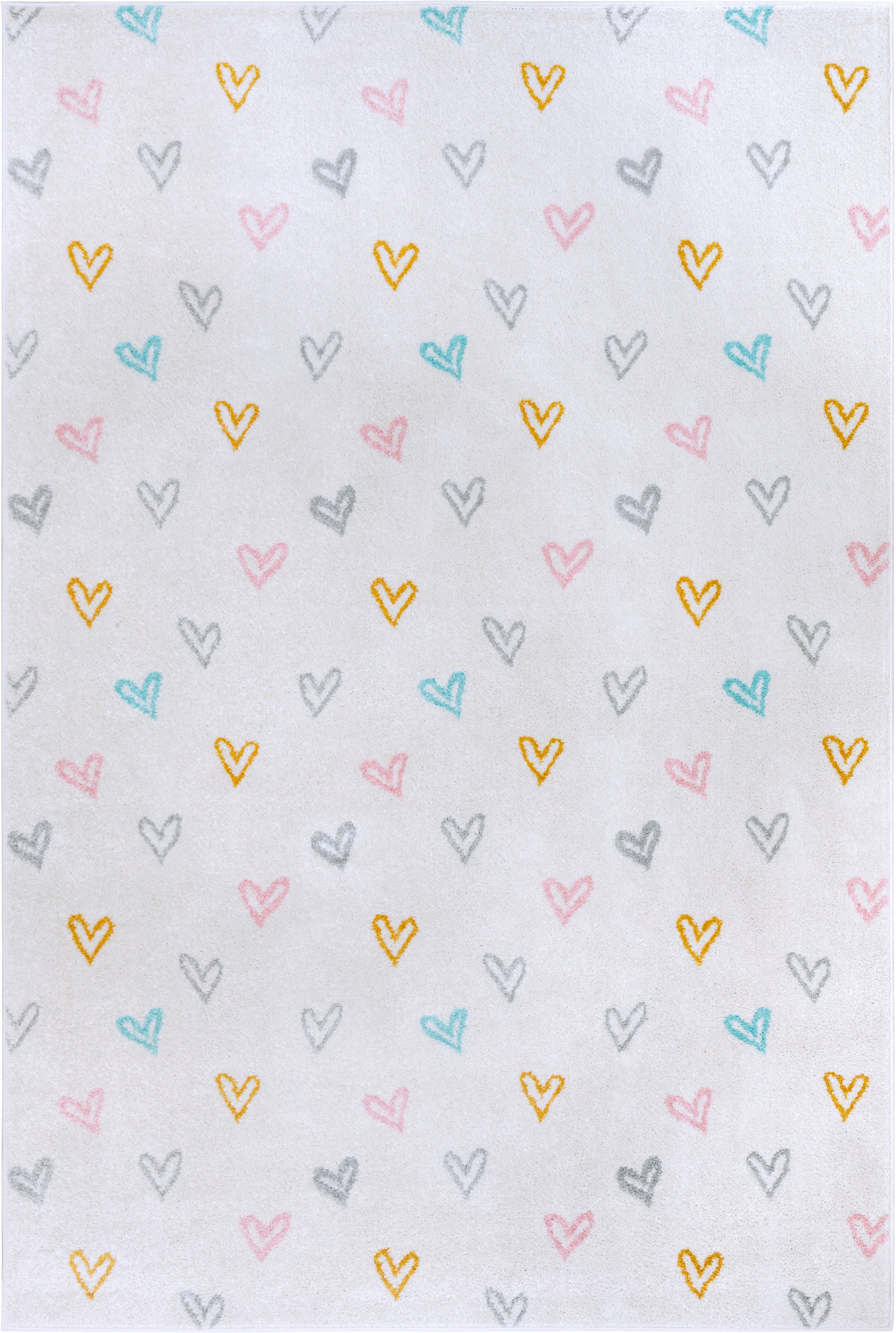 HANSE Home Kindervloerkleed Adventures Hearts Speeltapijt, stevig, kinderkamer, kortpolig, speelondergrond
