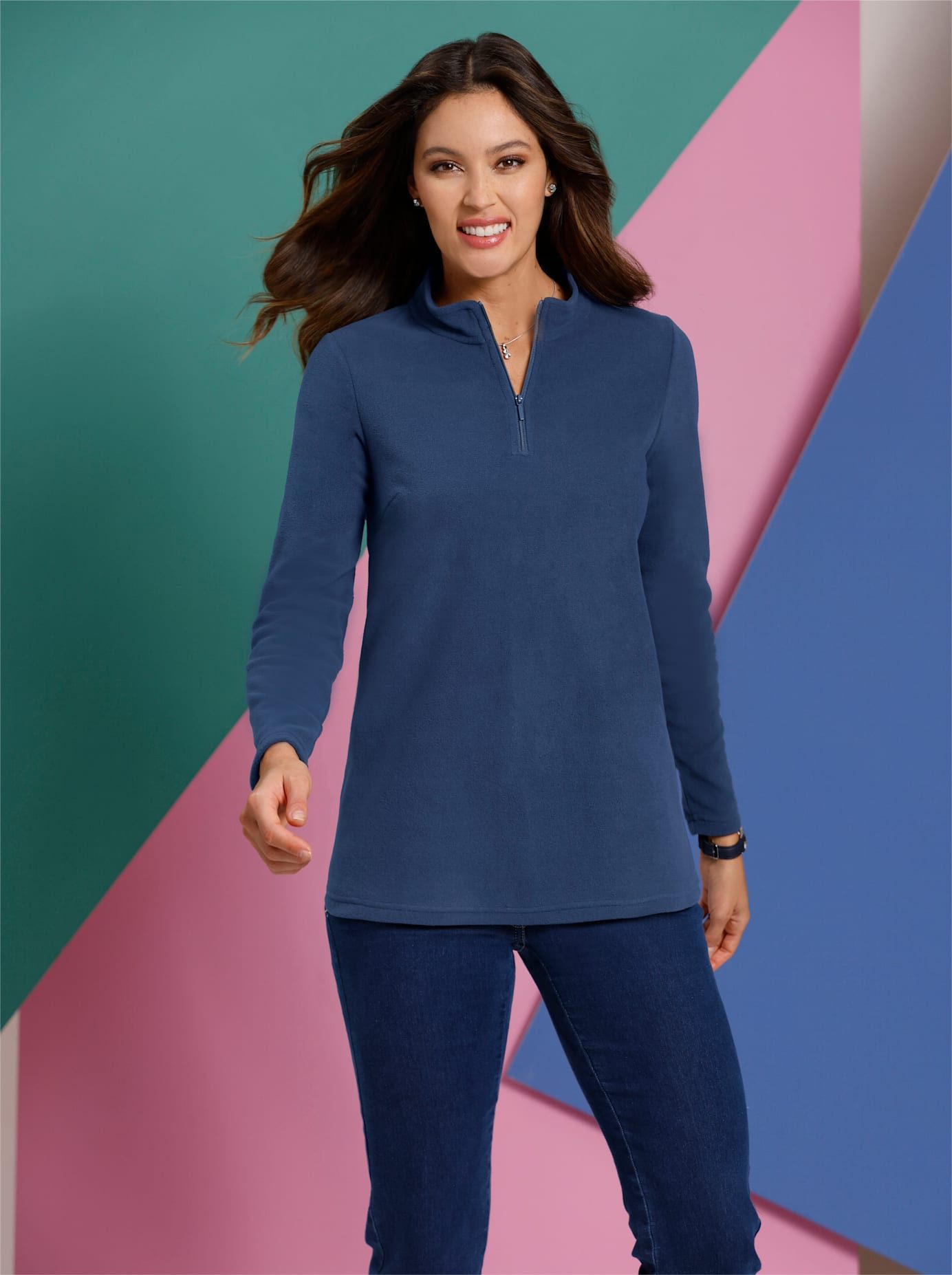 Classic Basics Fleece-shirt Fleeceshirt (1-delig)