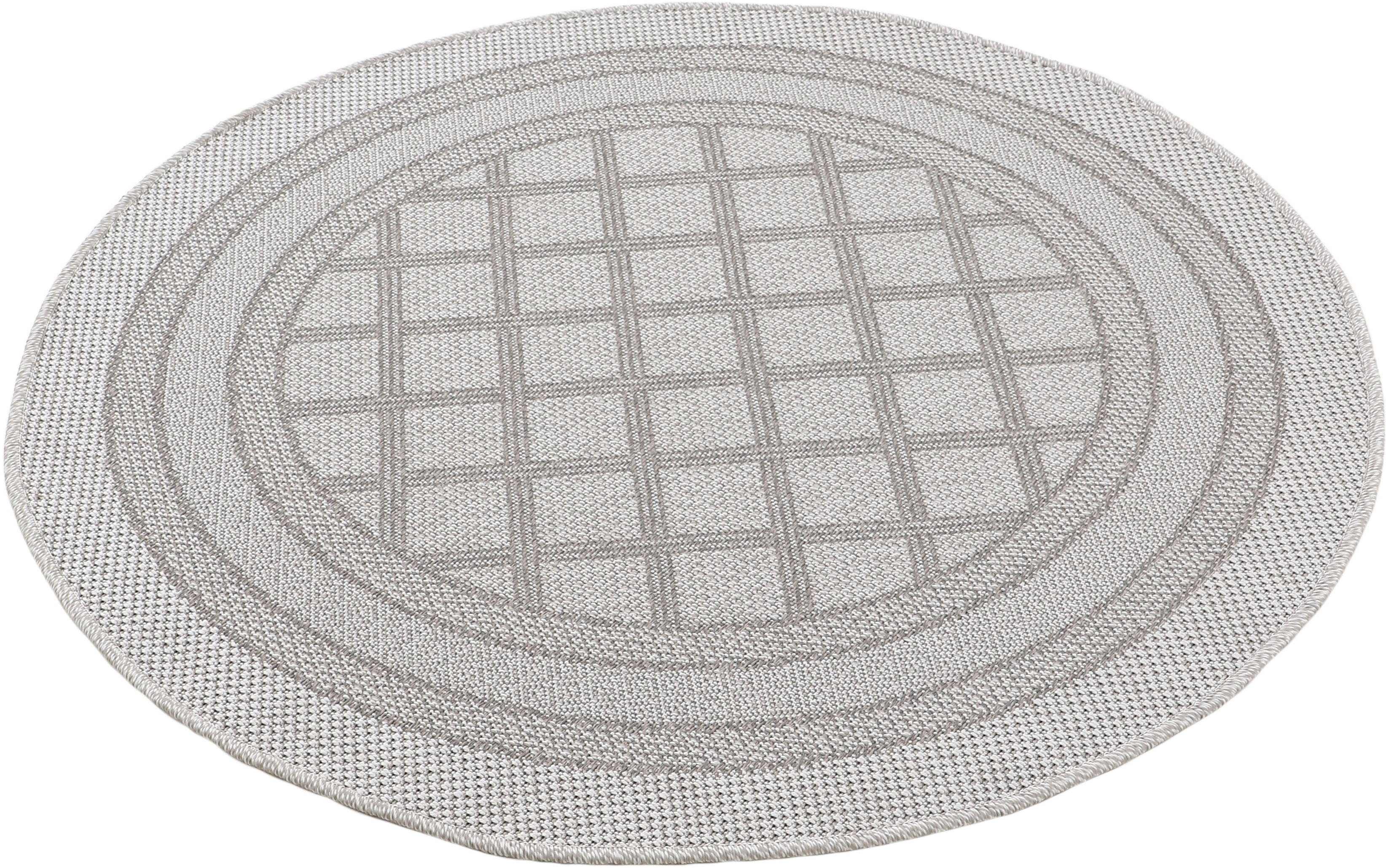carpetfine Vloerkleed Boho 104 robust vlakweefsel, sisal look, uv-bestendig, buitenruimte