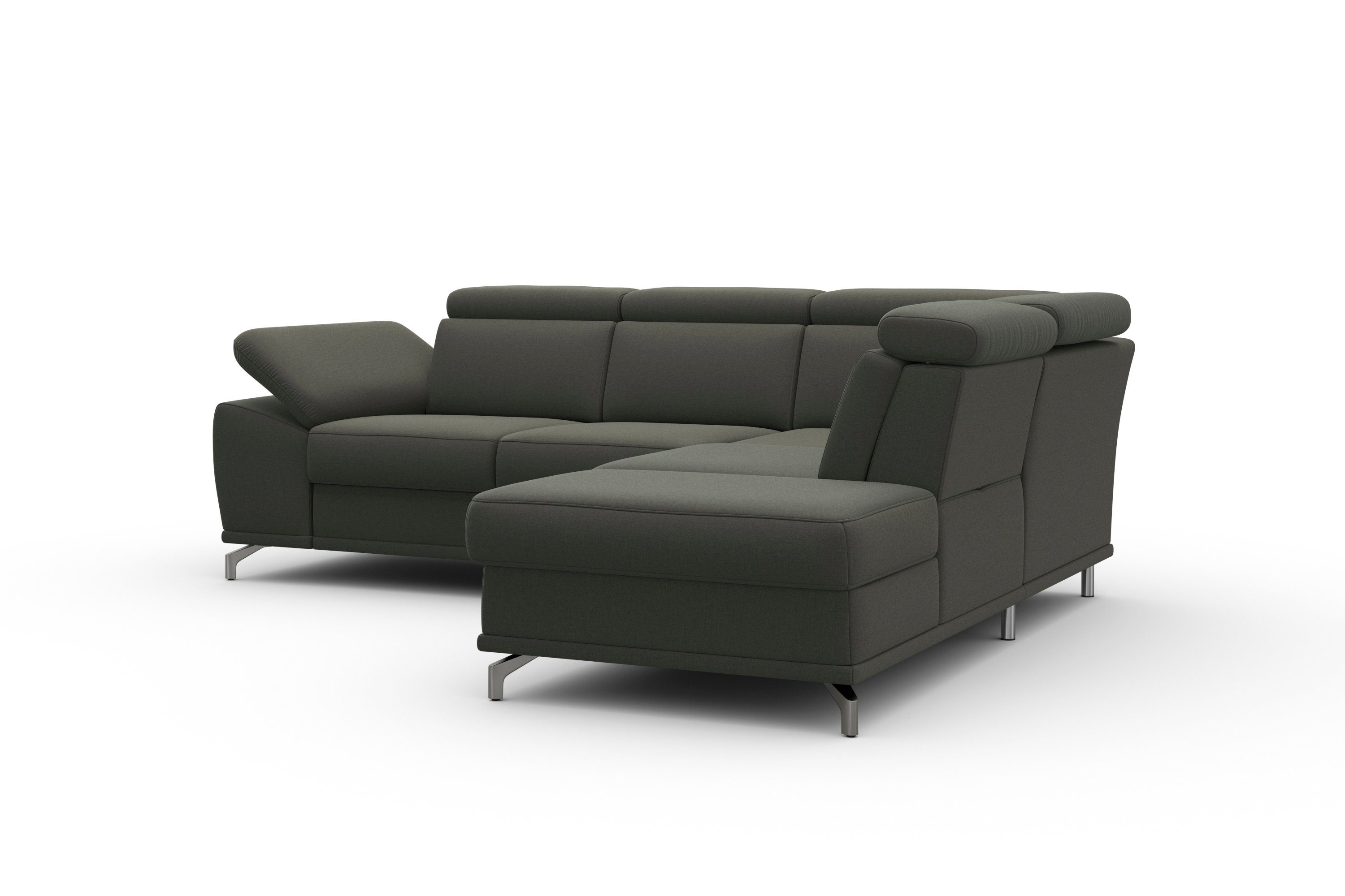 sit&more Hoekbank Cabrio L-vorm, met zitdiepteverstelling, arm- en hoofdsteunverstelling