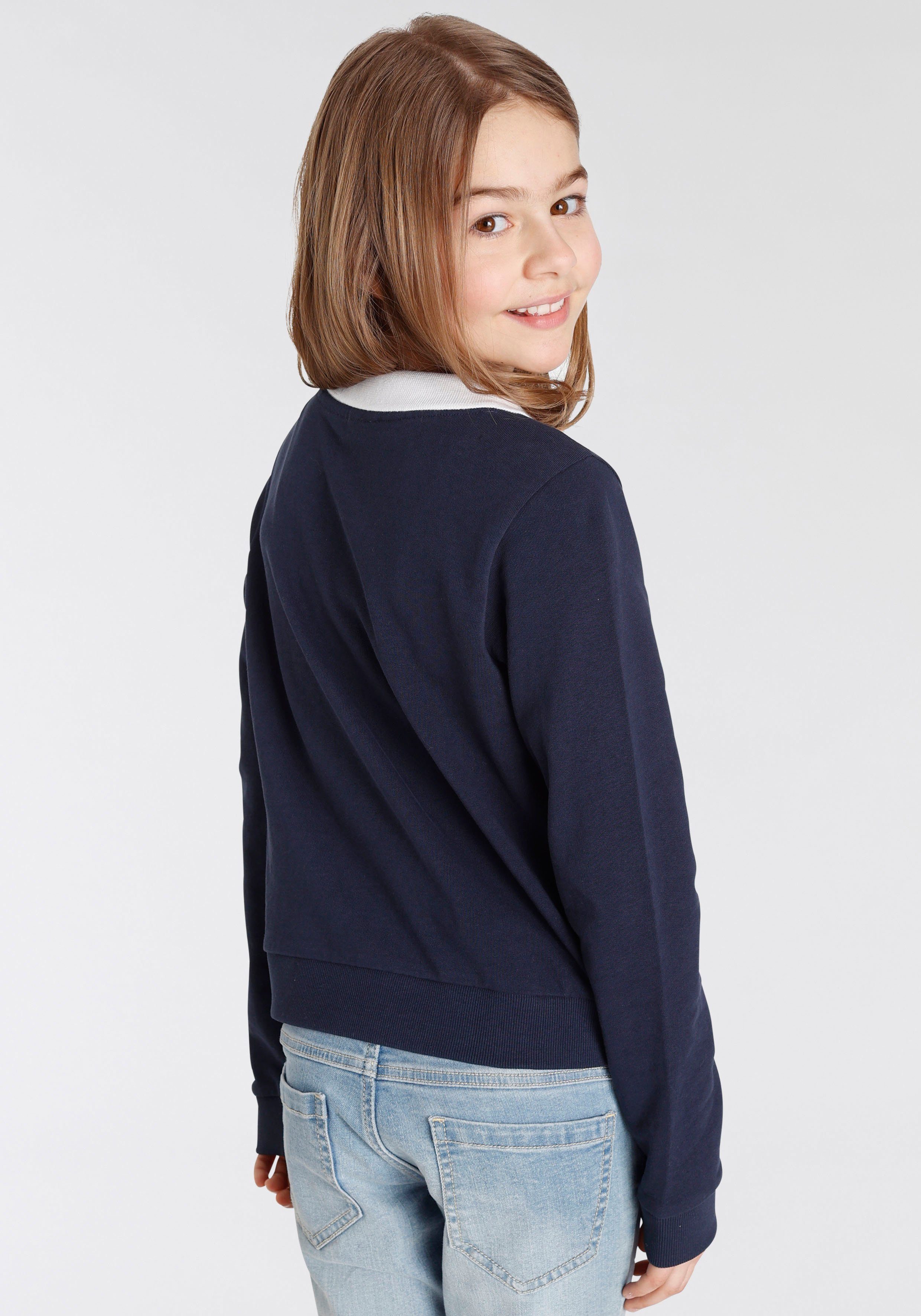 KangaROOS Sweatshirt Voor meisjes in korte vorm met polo-kraag