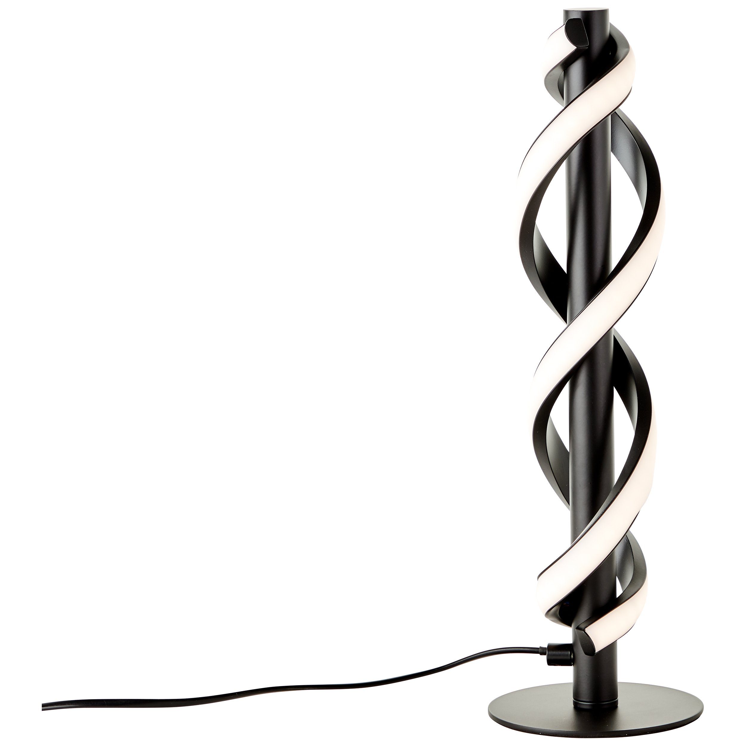 Brilliant Leuchten Led-tafellamp Amalie 1100 lm, hoogte 39 cm, ø 12 cm, metaal/kunststof, zwart