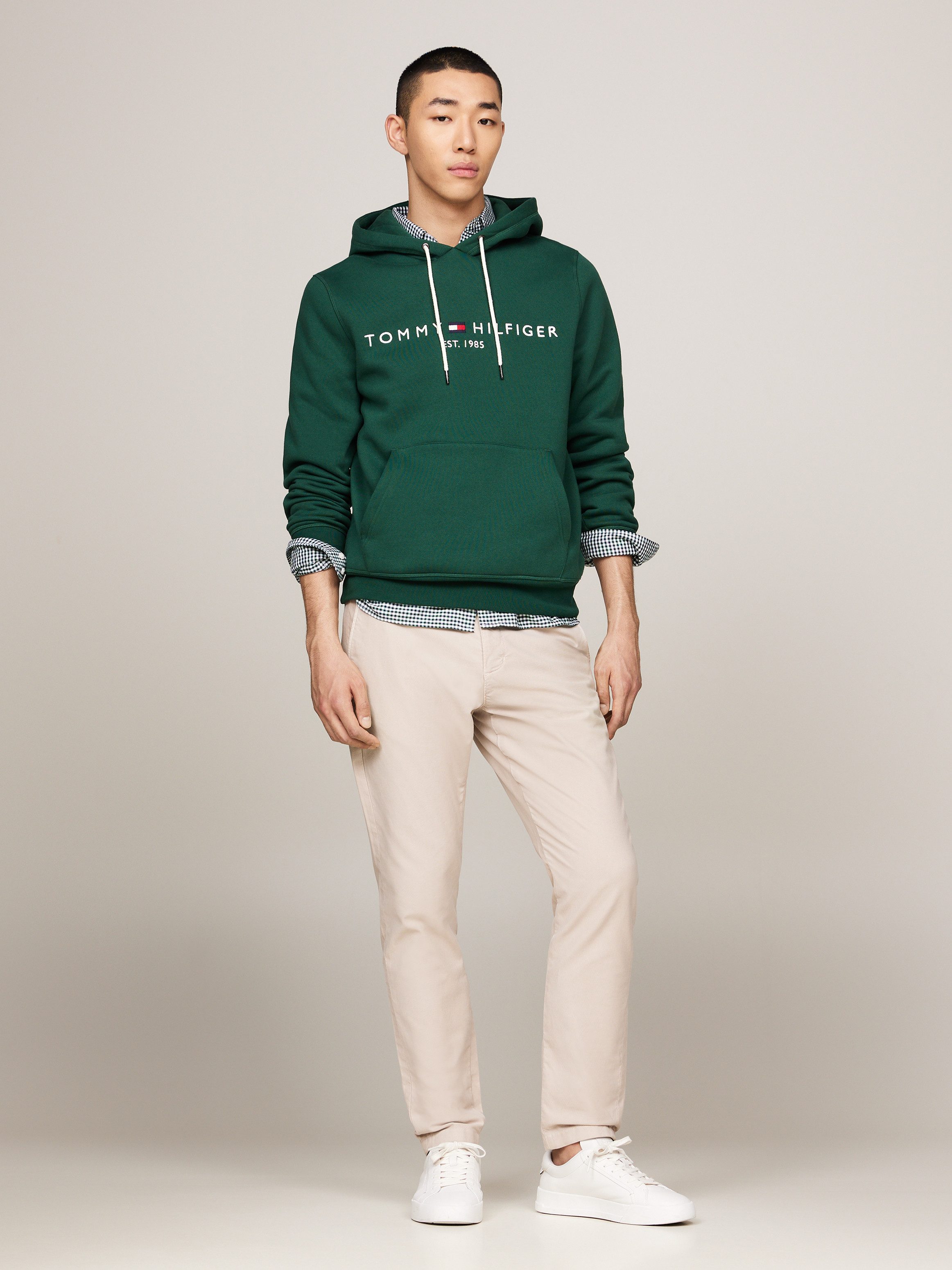 Tommy Hilfiger Hoodie TOMMY LOGO HOODY met geborduurd th-inscriptie op de borst
