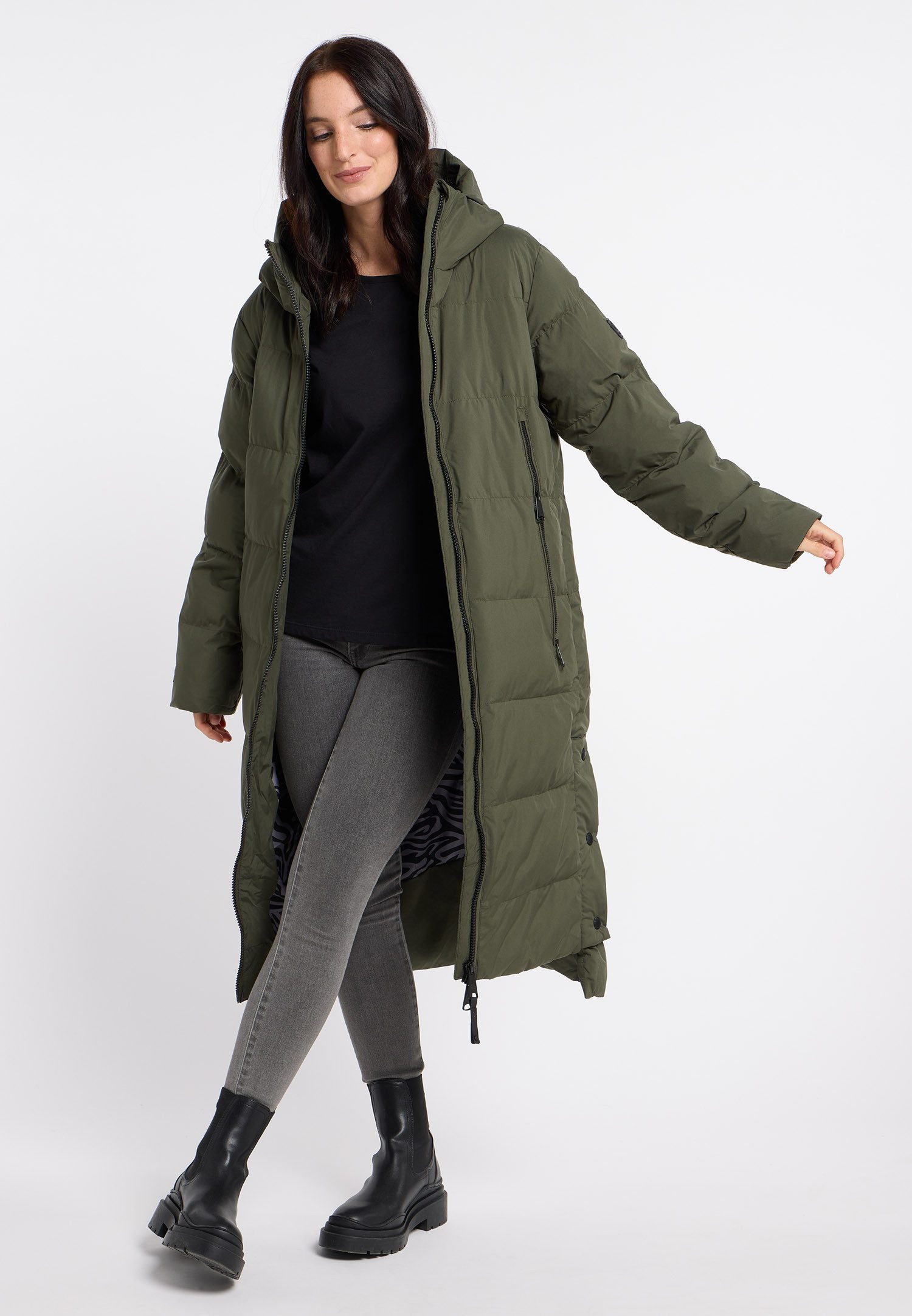 Ragwear Gewatteerde jas PATRISE warme winterjas met grote ritszakken