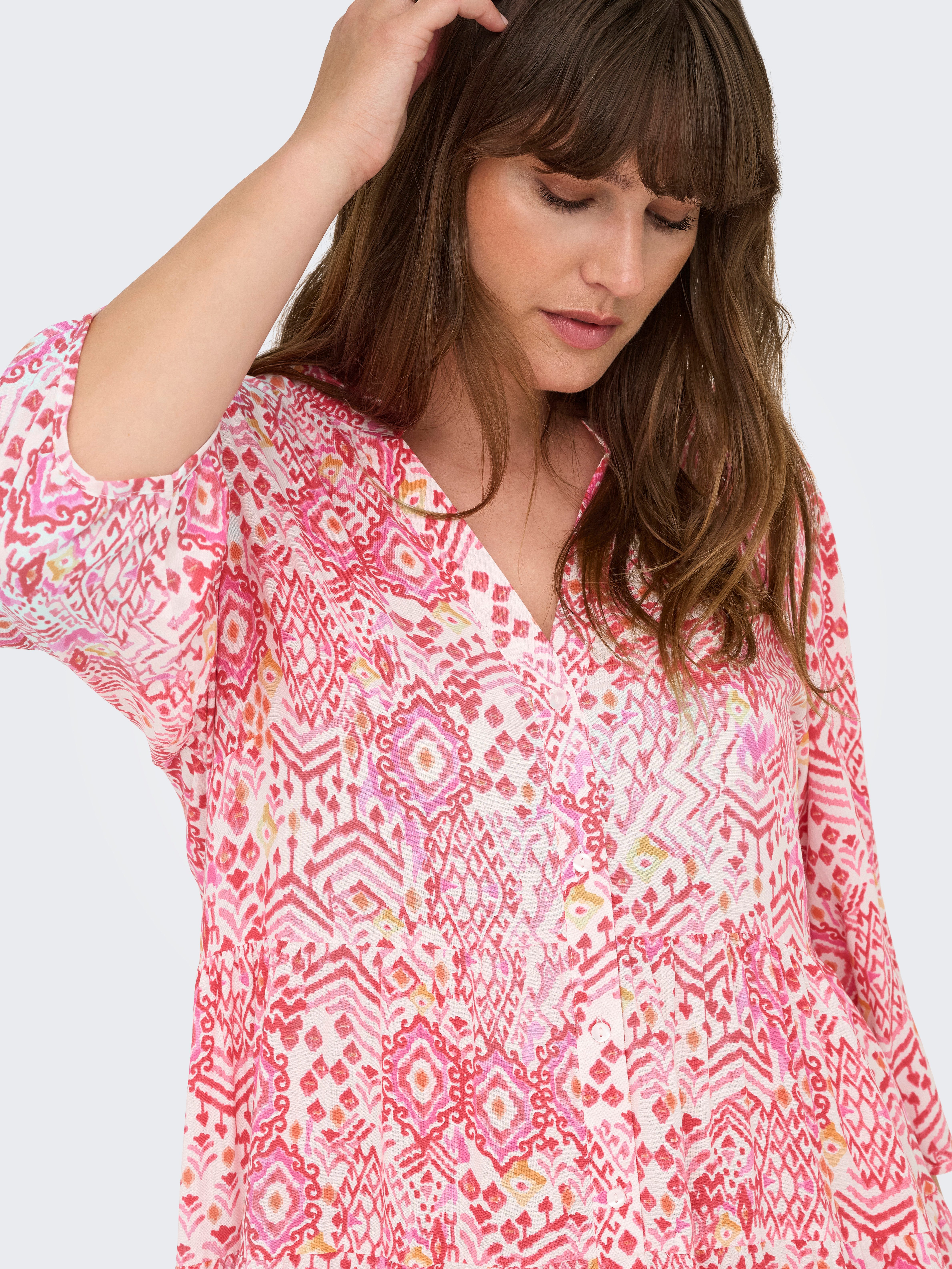 ONLY CARMAKOMA Tuniekjurk CARMILANA 3/4 DRESS WVN NOOS