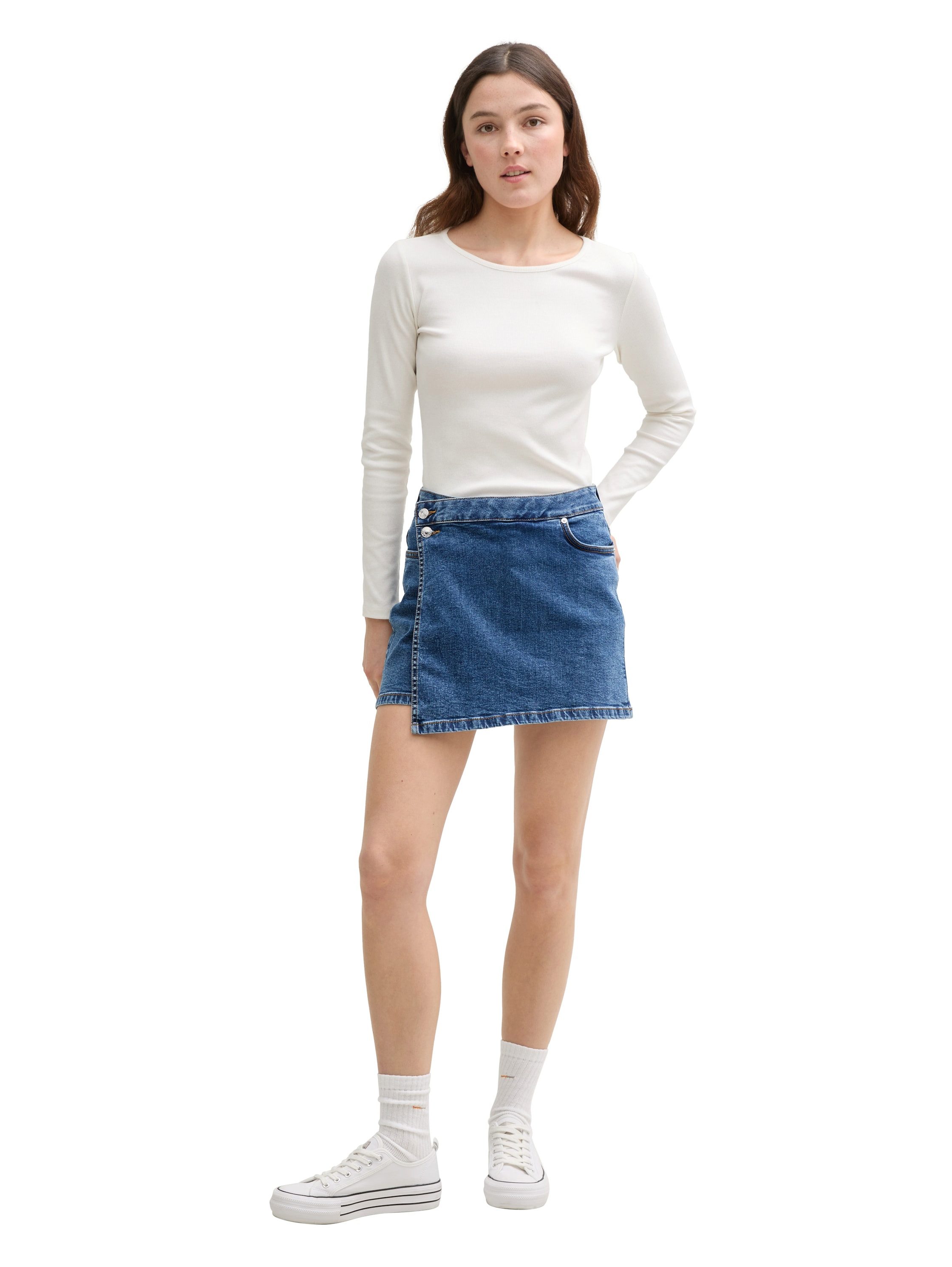 Tom Tailor Denim Jeansshort met zakken