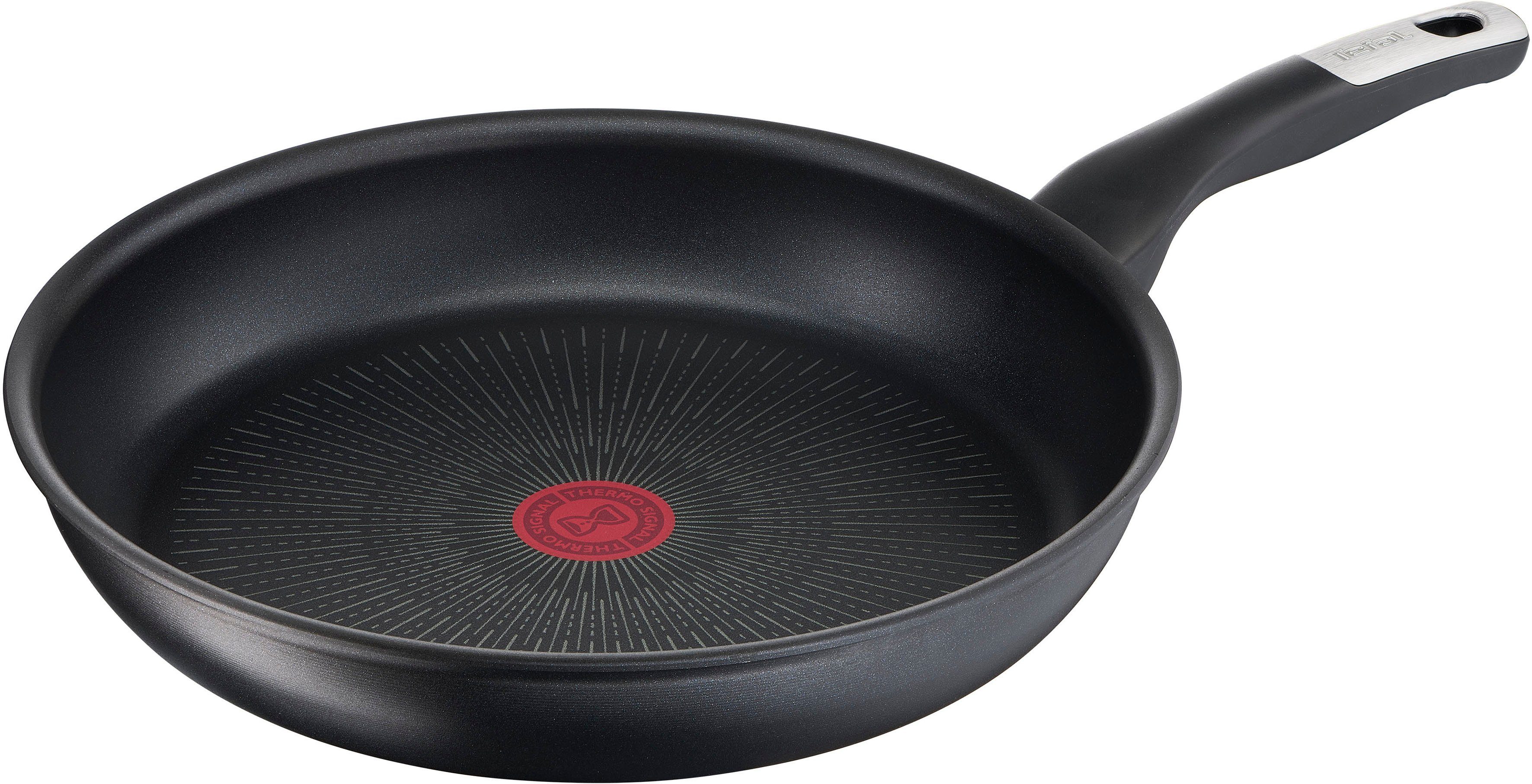 Tefal Pannenset Unlimited Ice Force kratzbestendige anti-aanbakverzegeling, thermo-signaal, inclusief accessoires (set, 5-delig)