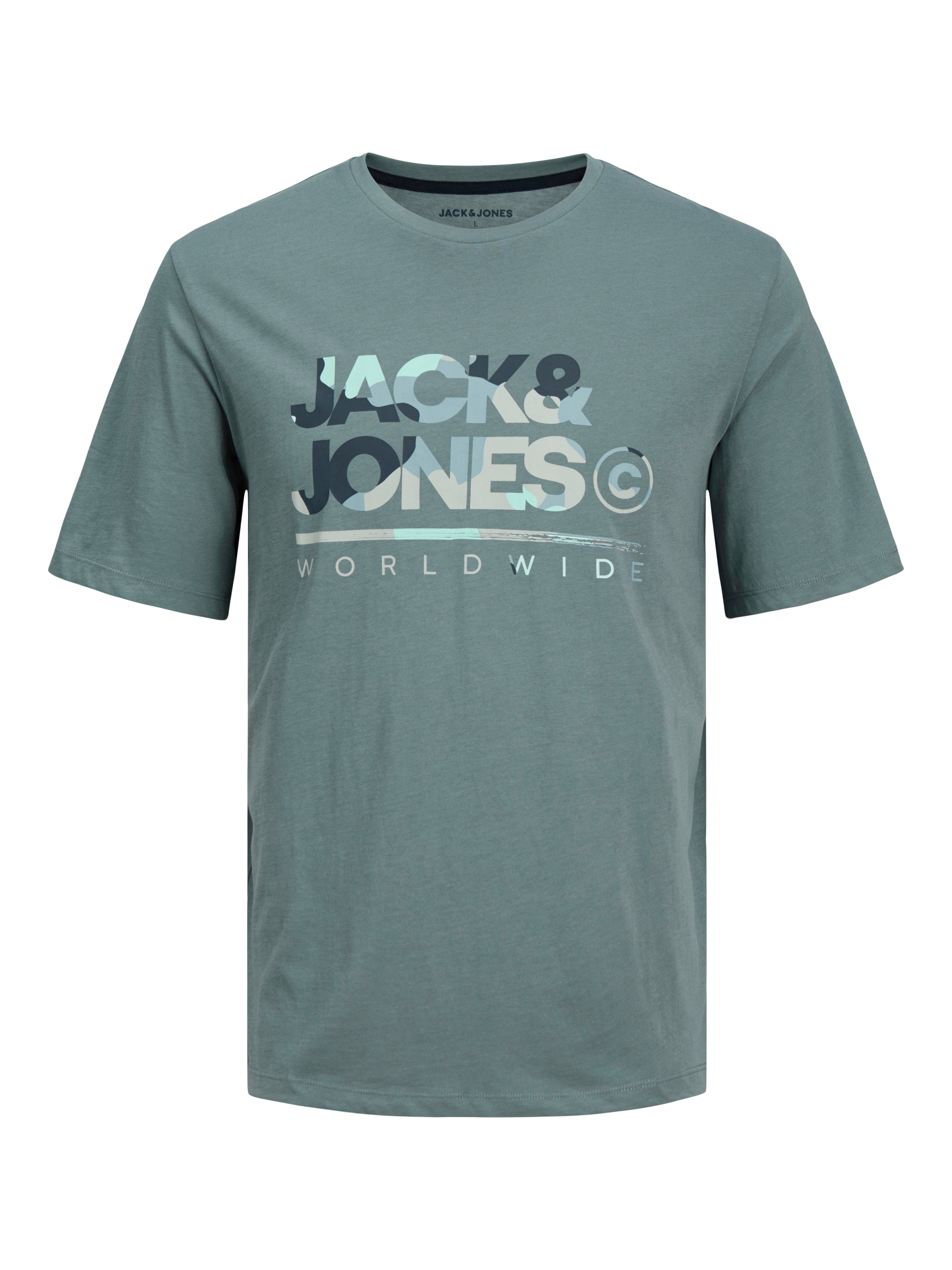 Jack & Jones Shirt met korte mouwen JJLUKE TEE SS CREW NECK 5PK MP (set, 5-delig)