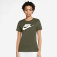 nike sportswear t-shirt essential t-shirt groen