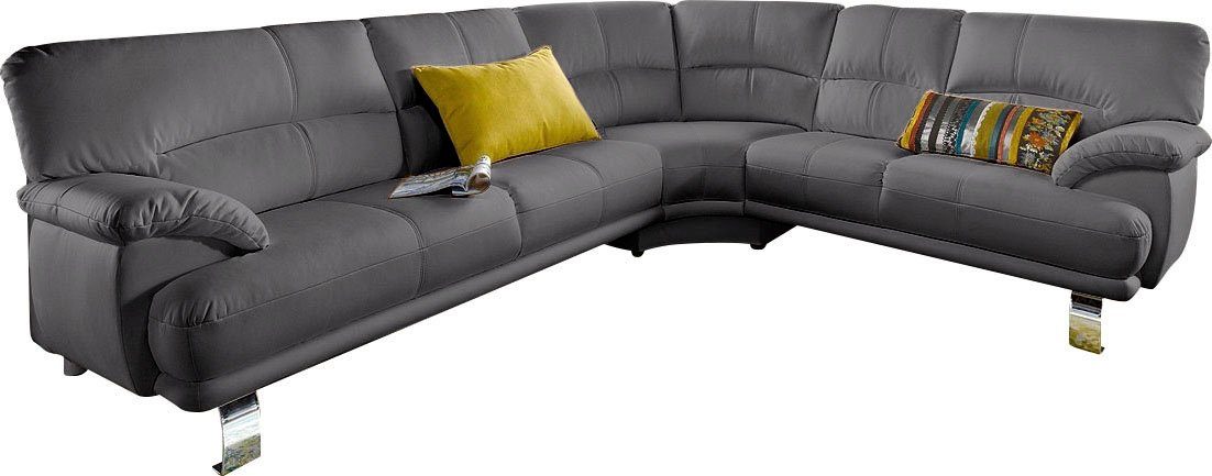 TRENDMANUFAKTUR Hoekbank Cecilia in Italiaans design, modern en comfortabel, L-vorm
