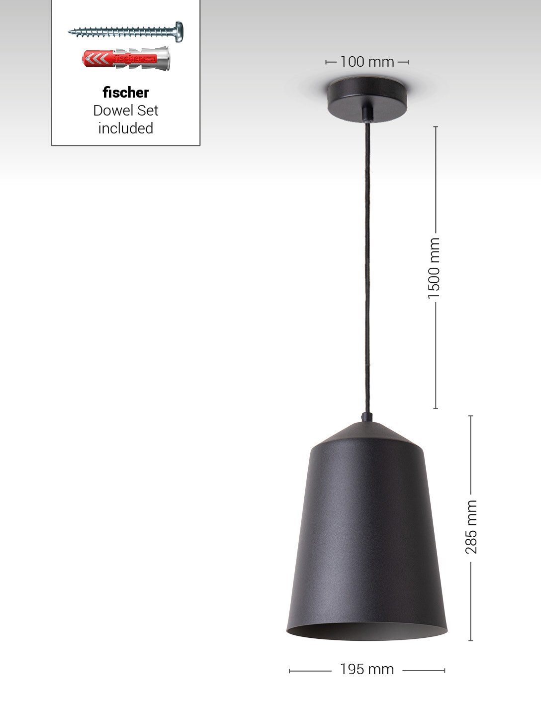 Paco Home Plafondlamp Jackson Woonkamer aluminium poedercoating industrieel ontwerp E27
