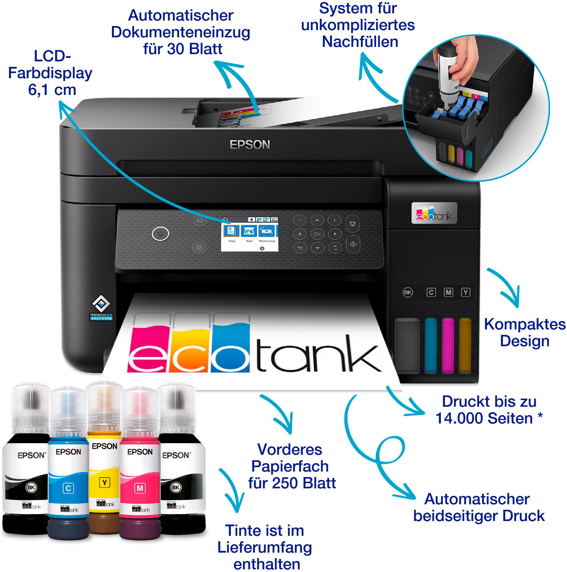 Epson Inkjetprinter EcoTank ET-3850