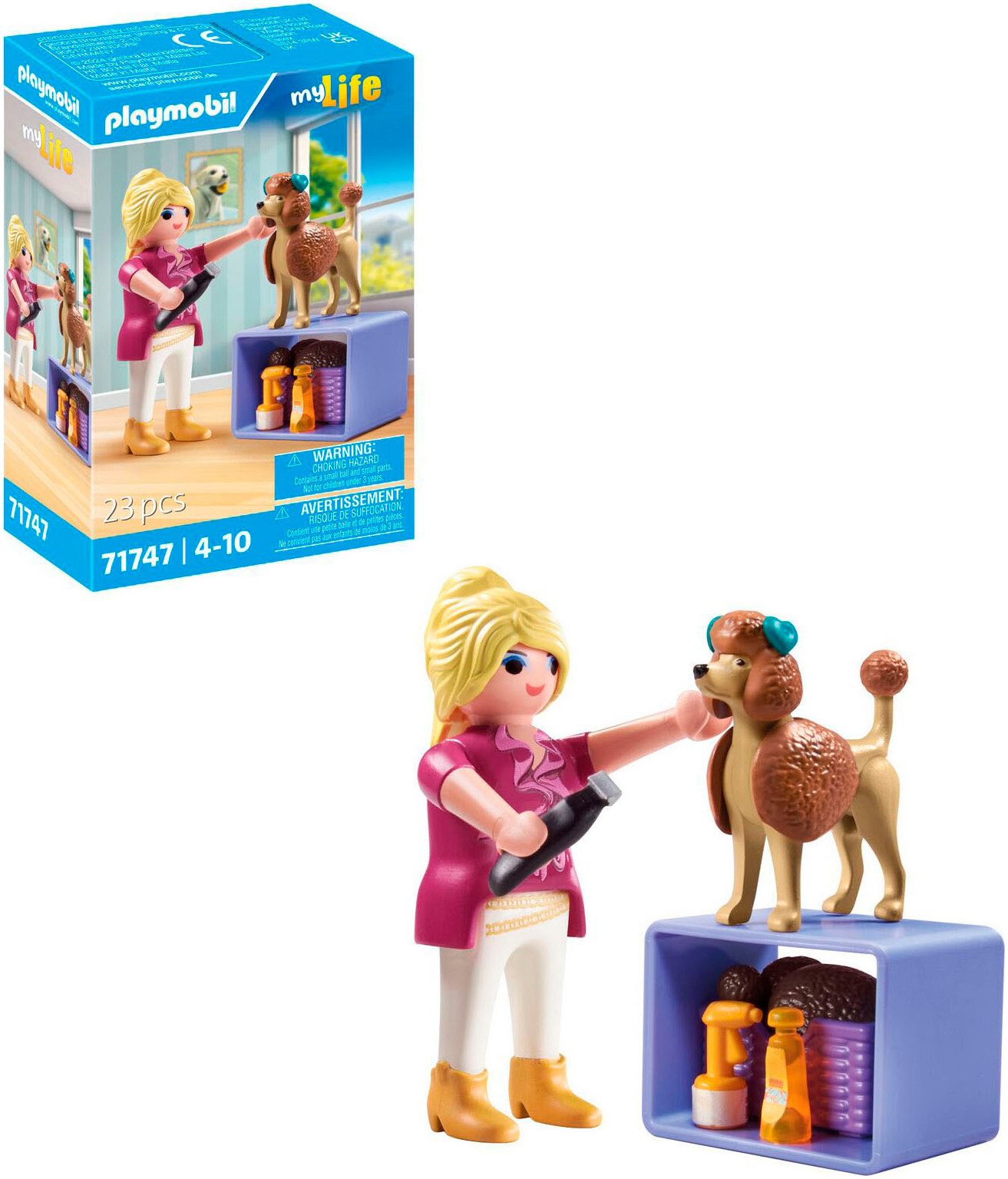 Playmobil® Constructie-speelset Hundefriseurin (71747), Playmobil My Life (23-delig)