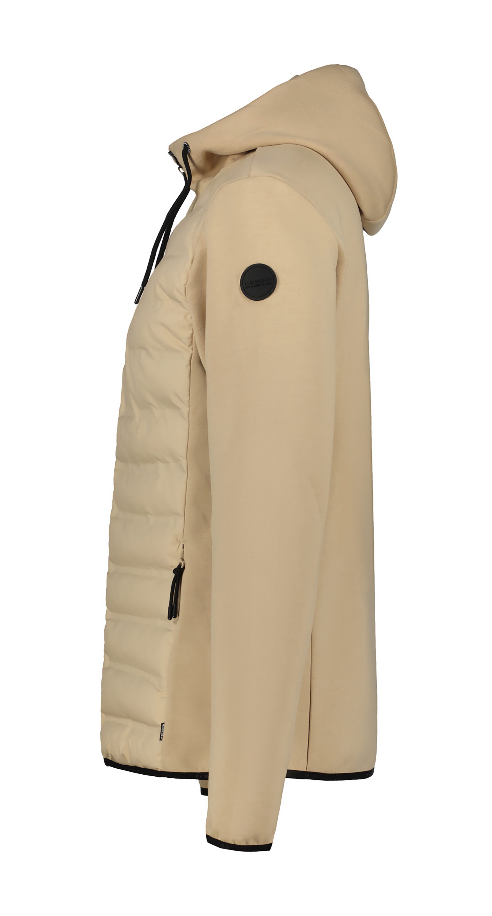 Icepeak Outdoorjack AIKERA met subtiele logopatch op de bovenarm (1 stuk)